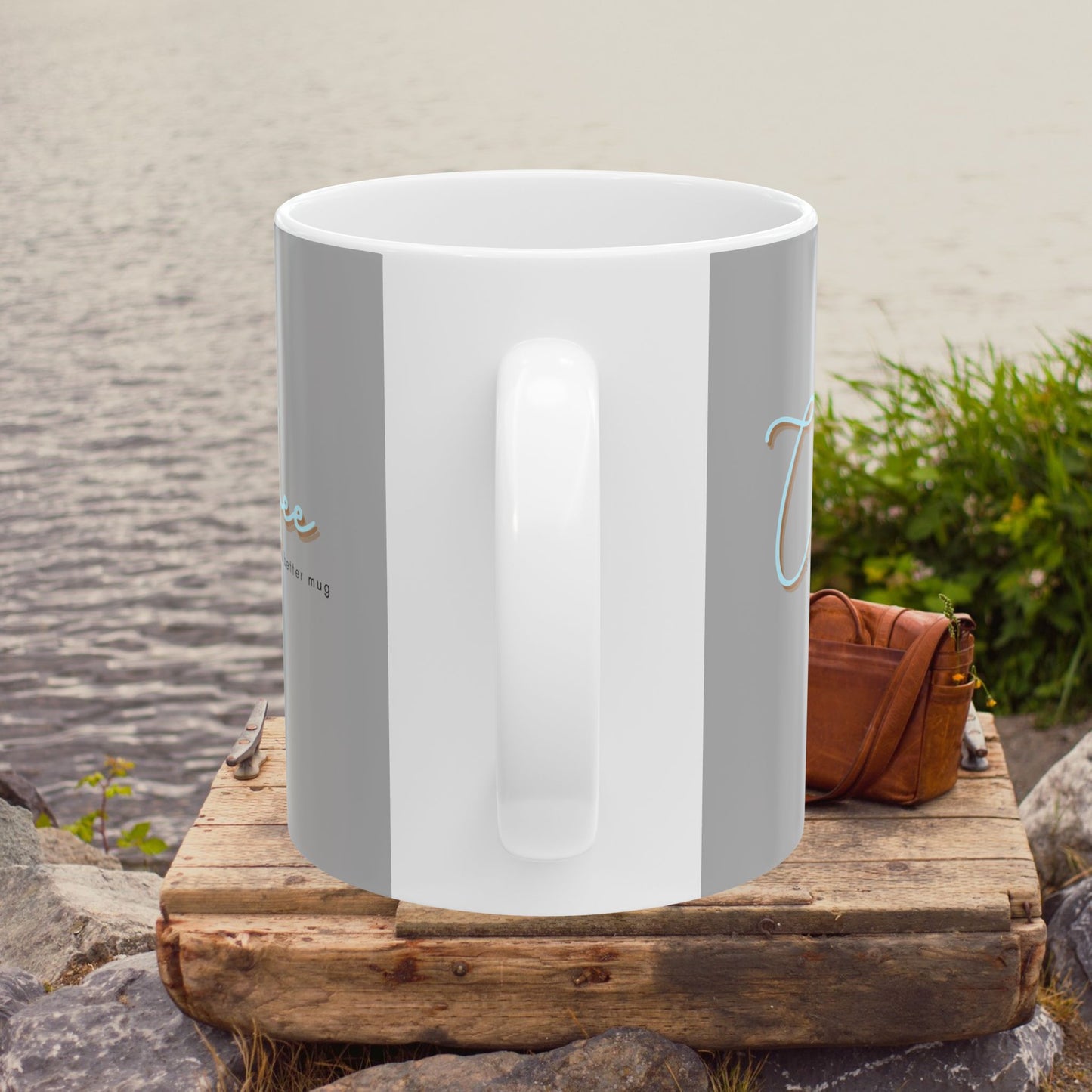 Ceramic Mug, (11oz, 15oz) _ N2+ Series CM11&15OZ PT2WP009_ Customizable Limited Edition Luxury to Your Daily Routine by WesternWaves: