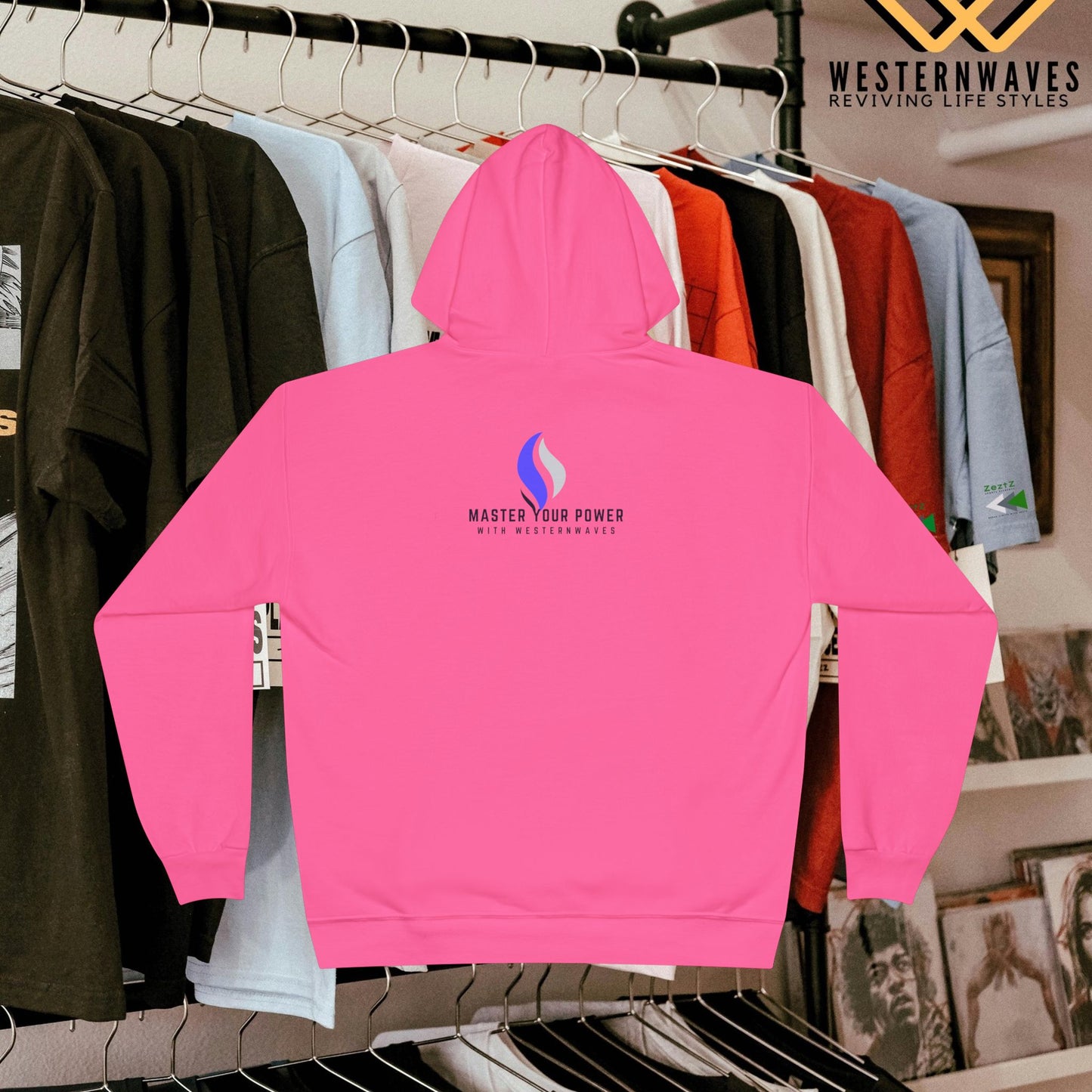 Unisex EcoSmart® Pullover Hoodie Sweatshirt_ N2+ Series USESPOHSS PT2WW001_ LImited Edition Quality Garment by WesternWaves: