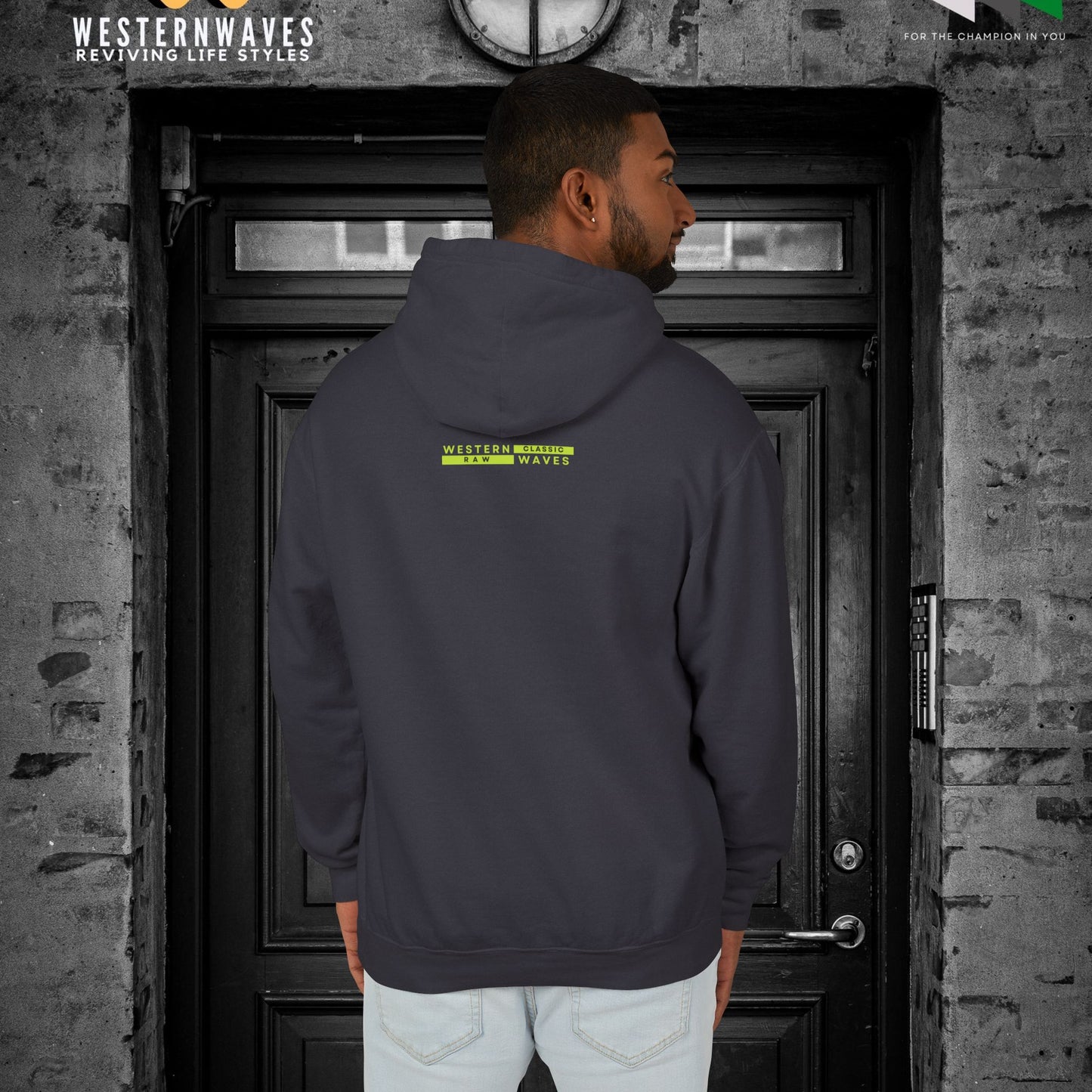 Unisex Lightweight Hooded Sweatshirt – N2+ Series USLWHSS PT2WW024_ Limited Edition Crafted Comfort by WesternWaves: