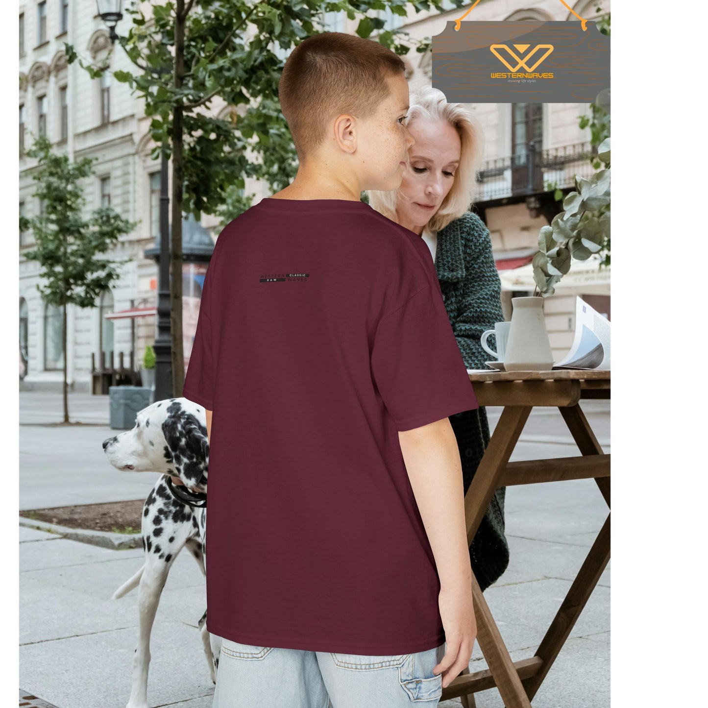 Kids Heavy Cotton™ Tee_ N3+ Series KHCT PT2WW001_ Limited Edition Durable Comfort for Every Adventure by WesternWaves: