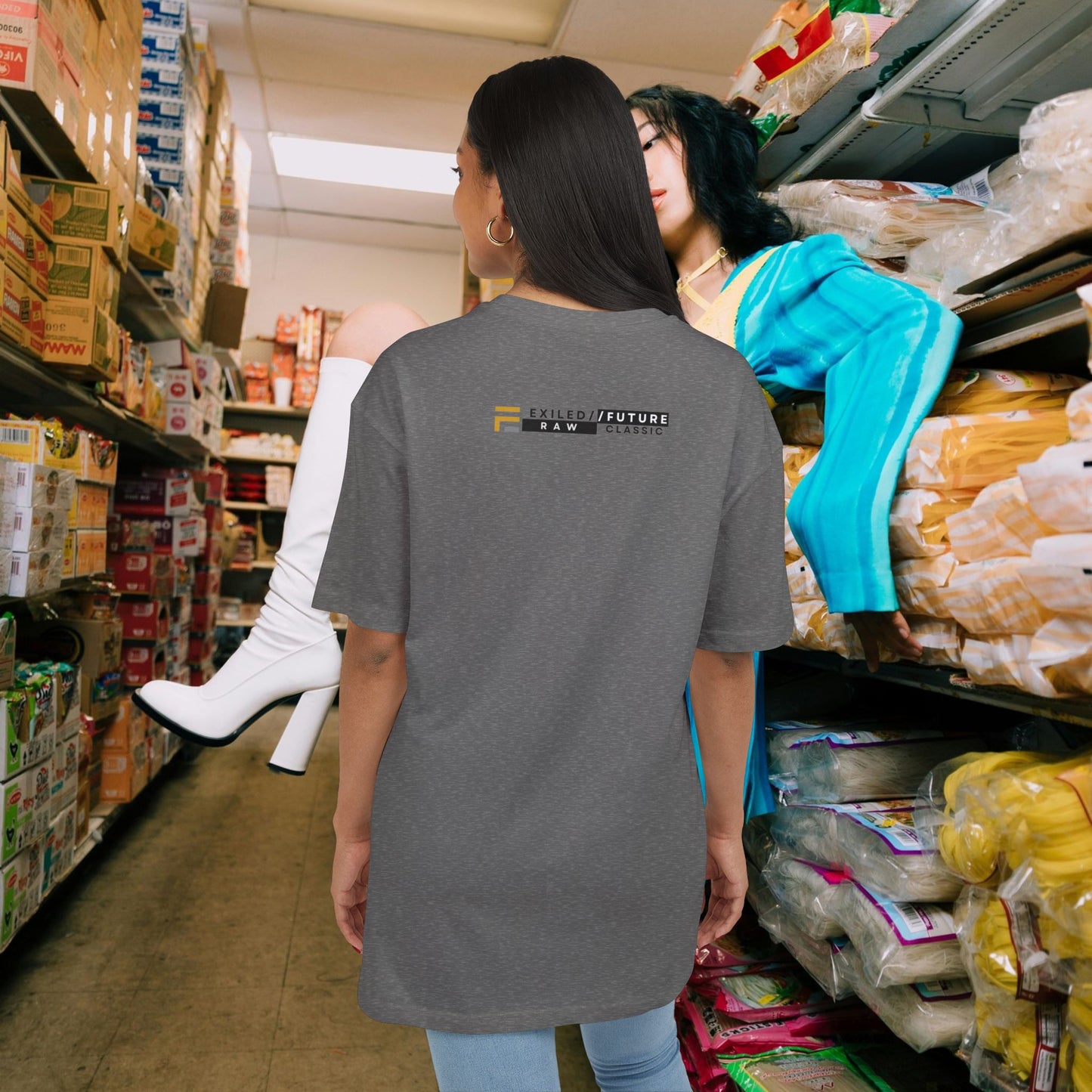 Unisex Heavy Oversize Tee_ Series N8 USHOSTEE PT2WW001_ Limited Edition Retro Casual Streetwear by WesternWaves: