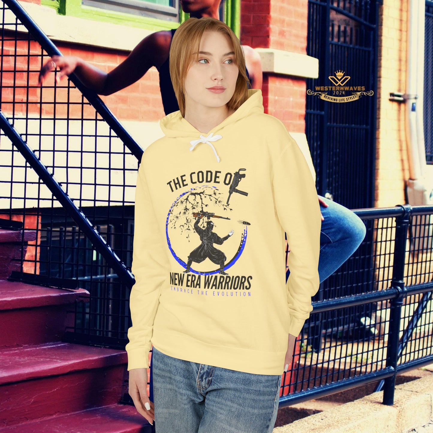 Unisex Lightweight Hooded Sweatshirt – N2+ Series SPW USLWHSS PT2WW014_ Limited Edition Crafted Comfort by WesternWaves: