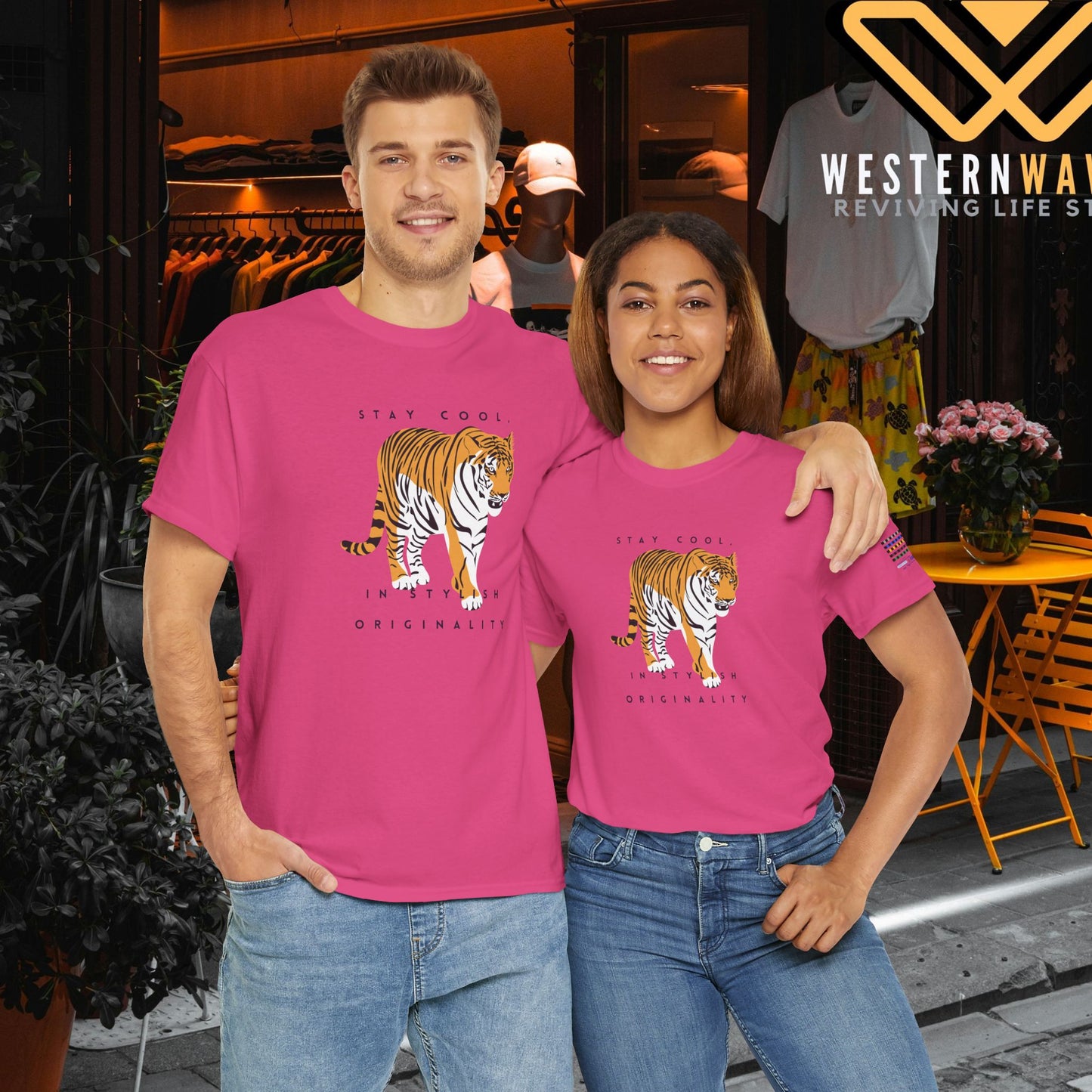 Unisex Heavy Cotton Tee_ Crafted from premium 100% cotton_ N+ Series UHCT PT2WV011_ Limited Edition by WesternWaves: