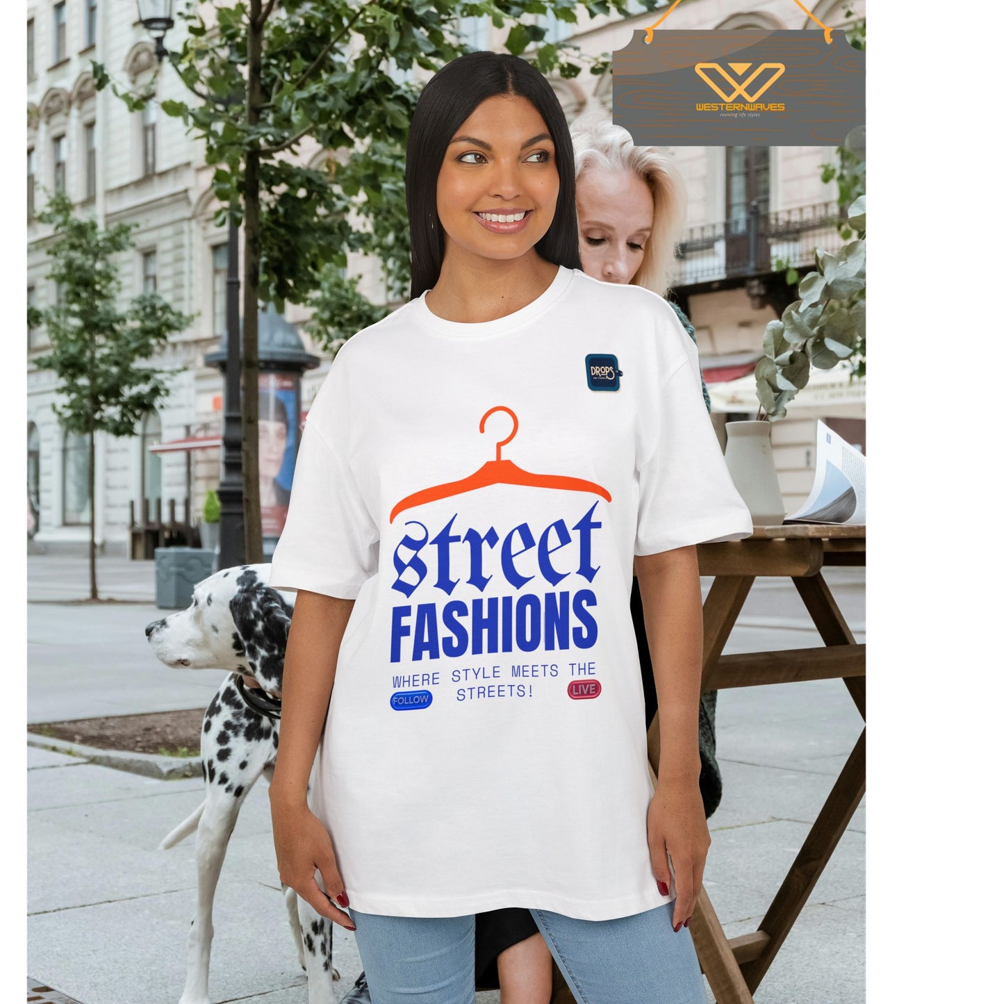 Unisex Oversized Tee_ N6+ Series USOSTEE PT2WW003_ Limited Edition by WesternWaves: