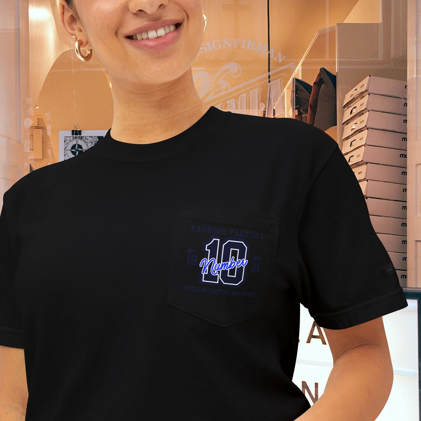 Unisex Garment-Dyed Pocket T-Shirt_ N3+ Series USGDPTS PT2WW001_ Limited Edition Raw Classic by WesternWaves:
