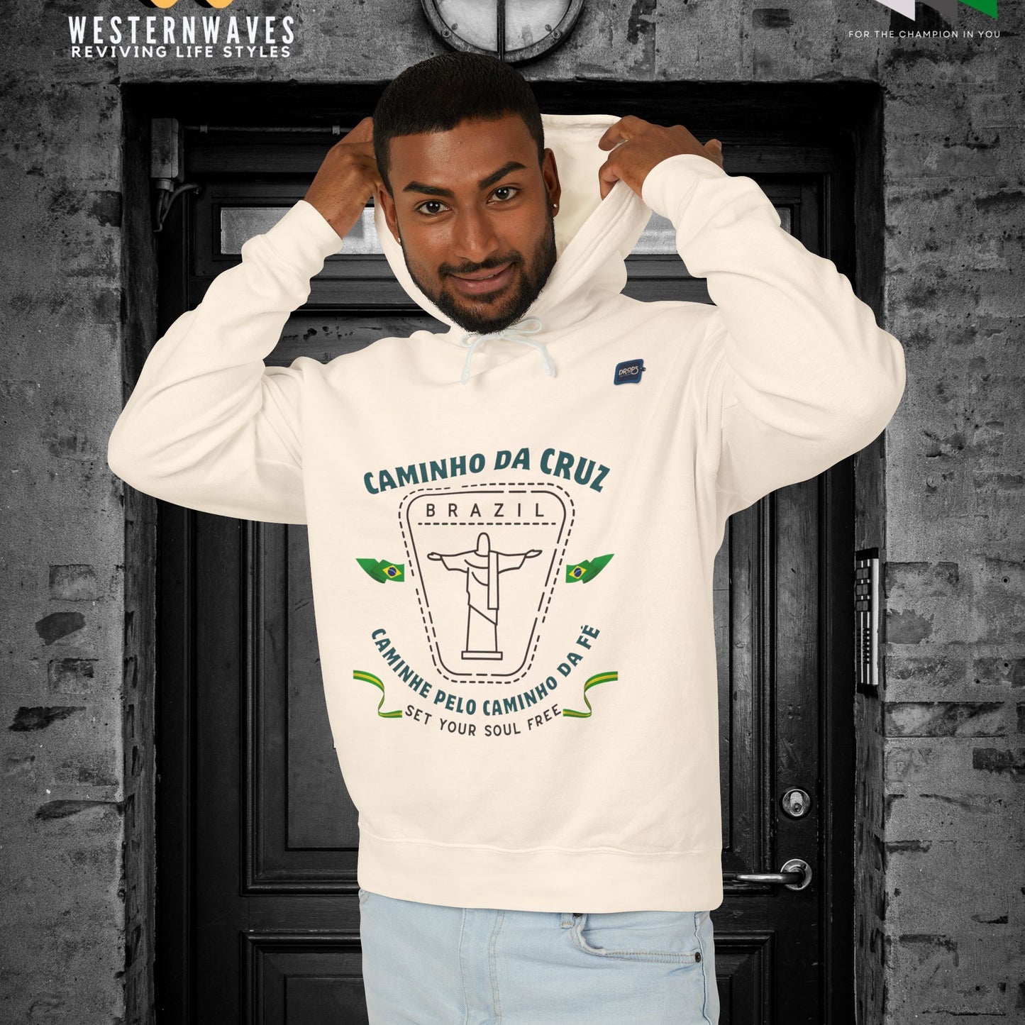 Unisex Lightweight Hooded Sweatshirt – N2+ Series USLWHSS PT2WW024_ Limited Edition Crafted Comfort by WesternWaves: