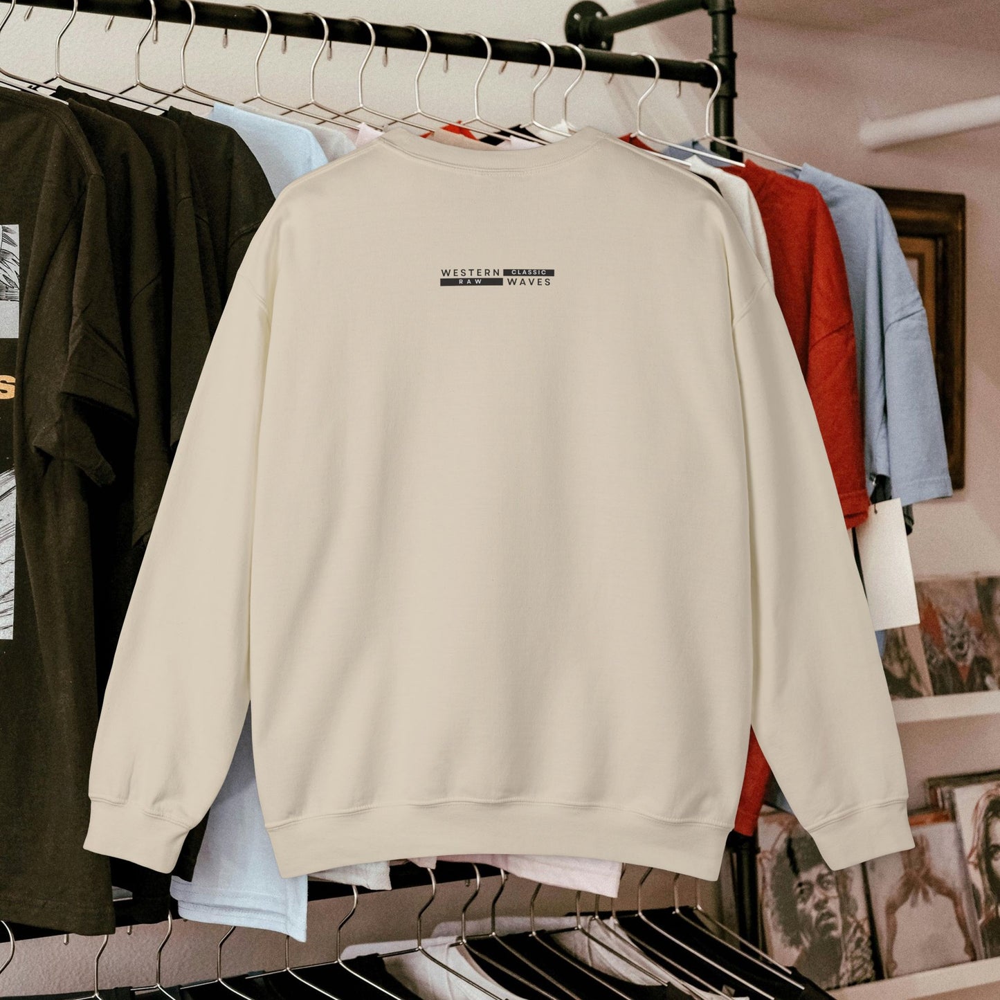 Unisex Heavy Blend™ Crewneck Sweatshirt_ N2 Series UHBCSS PT2WW007_ Limited Edition Pure Luxury for Every Occasion by WesternWaves: