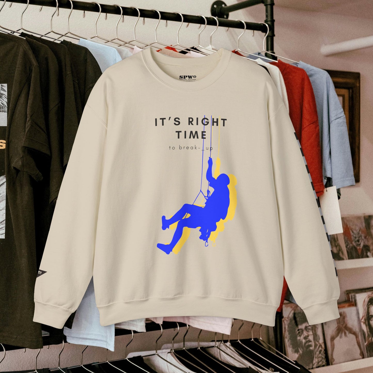 Unisex Heavy Blend™ Crewneck Sweatshirt_ N3+ Series UHBCSS PT2WW019_ Limited Edition by WesternWaves: