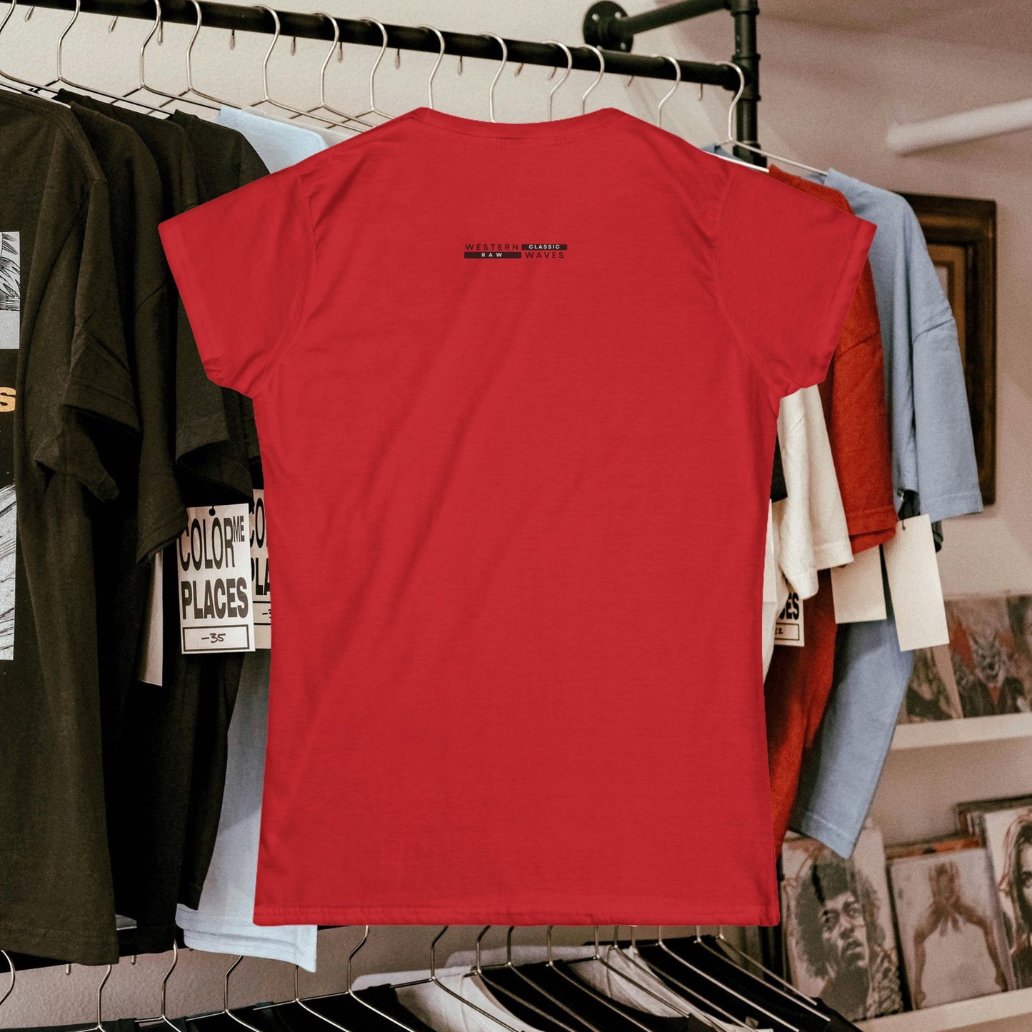 Women's Softstyle Tee_ for Effortless Chic_ N2 Series SPW WSST PT2WW003_ Limited Edition Feminine & Sophisticated Style by WesternWaves: