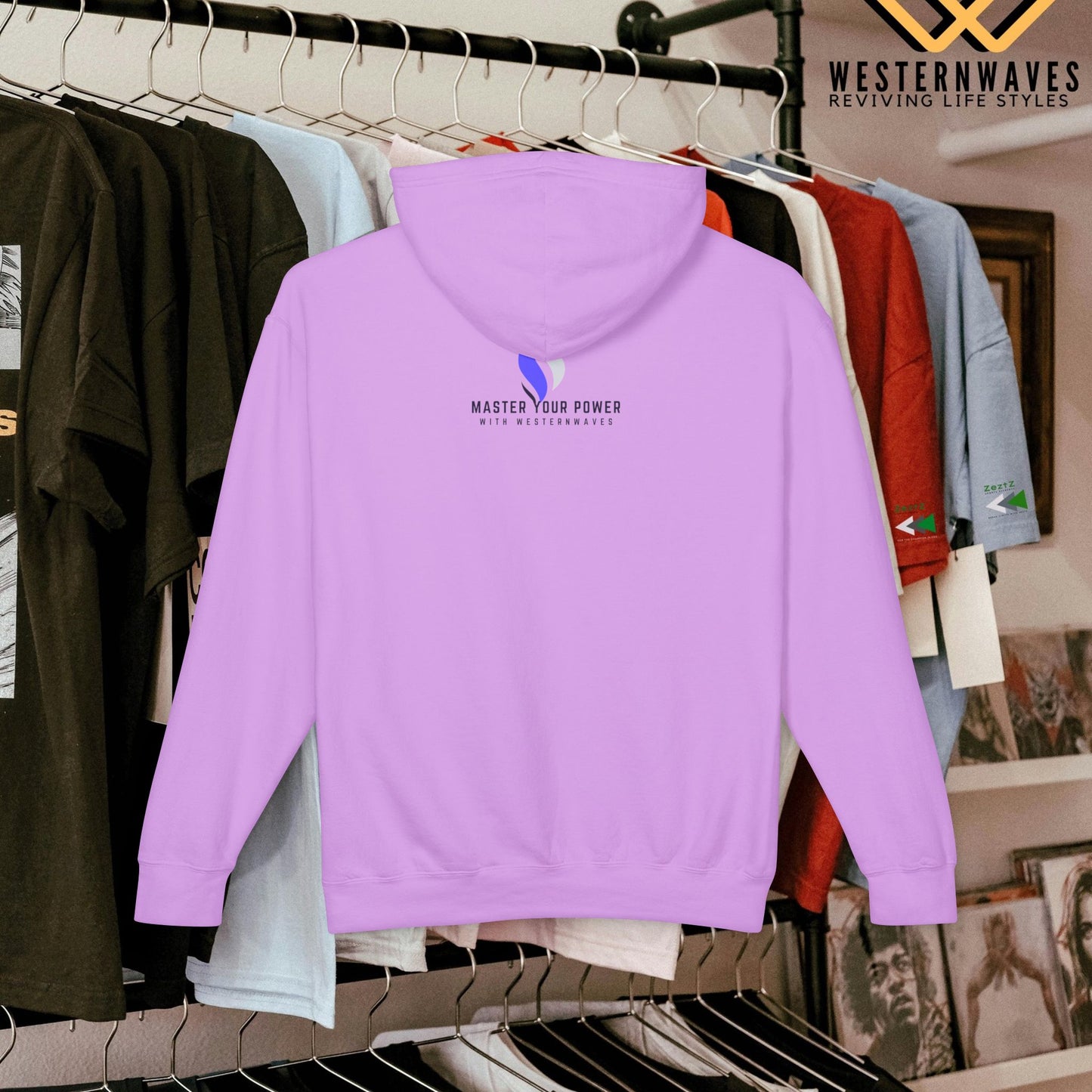 Unisex Lightweight Hooded Sweatshirt – N3+ Series USLWHSS PT2WW012_ Limited Edition Crafted Comfort by WesternWaves: