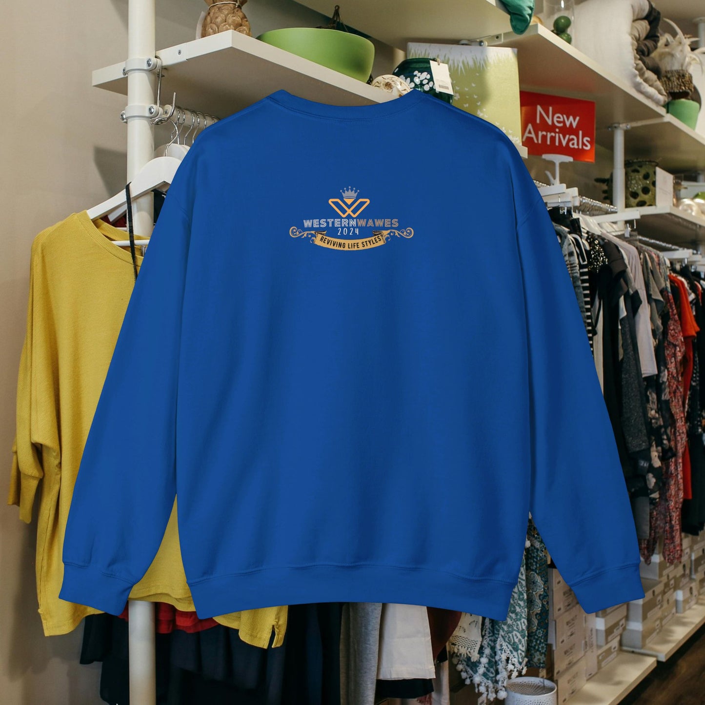 Unisex Heavy Blend™ Crewneck Sweatshirt_ N2+ Series UHBCSS PT2WW003_L imited Edition Pure Luxury for Every Occasion by WesternWaves: