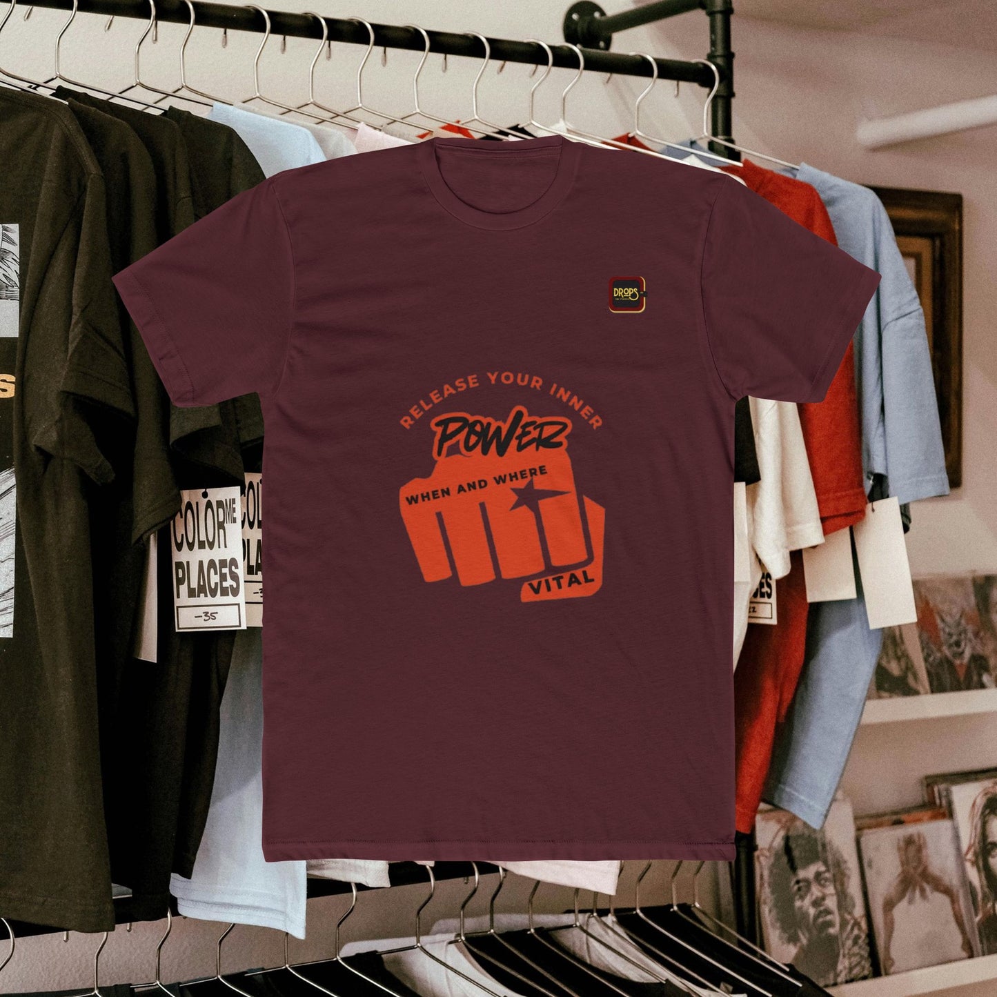 Unisex Cotton Crew Tee_ N3+ Series USCCTEE PT2WW004_ Limited Edition Workout & Everyday Routine Pleasure by WestenWaves: