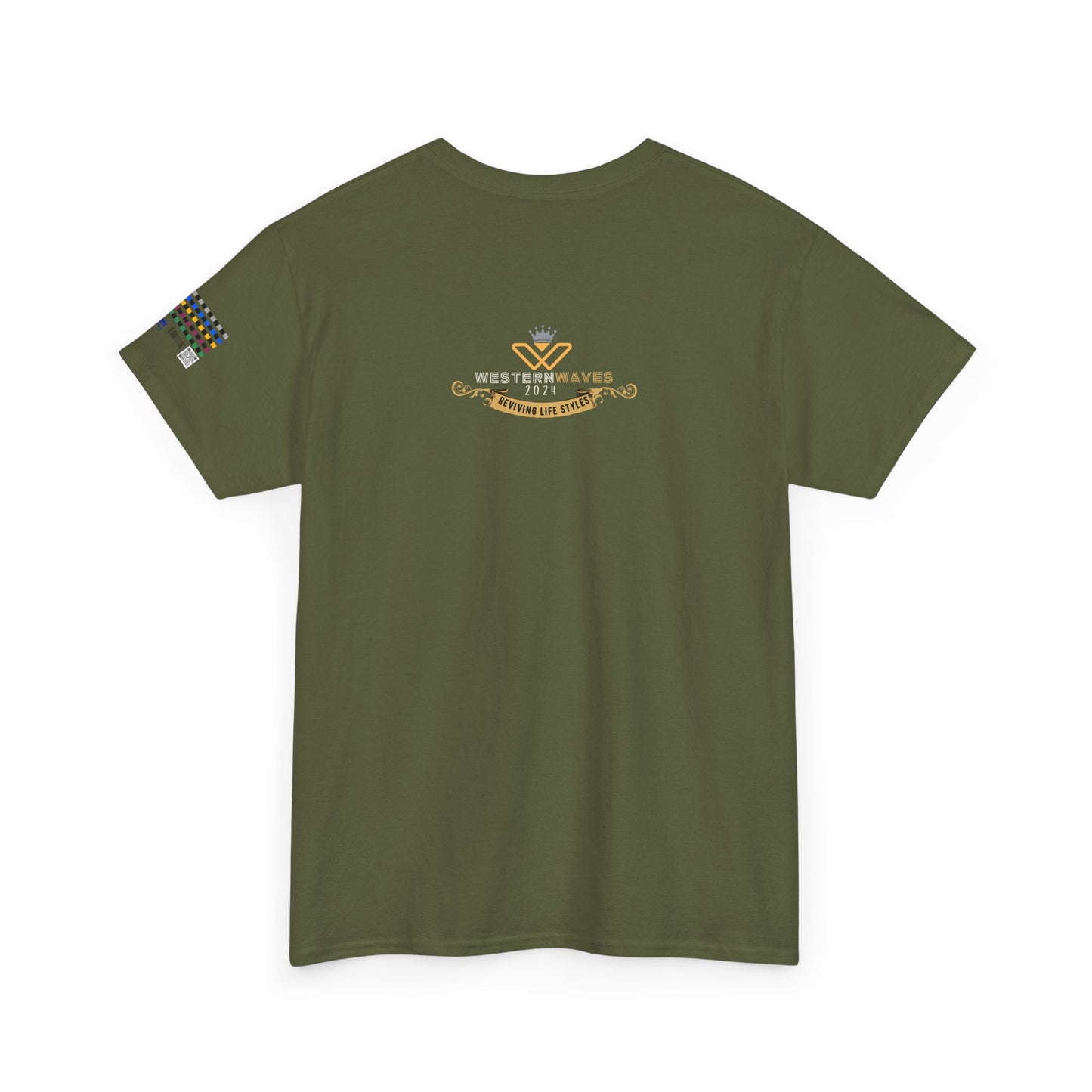Unisex Heavy Cotton Tee_ Crafted from premium 100% cotton_ N+ Series UHCT PT2WV007_ Limited Edition by WesternWaves: