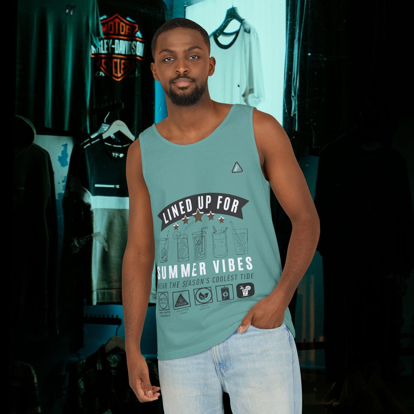 Unisex Garment-Dyed Tank Top_ Series N7* USDYEDTTOPS PT2WW001_ Limited Edition by WesternWaves: