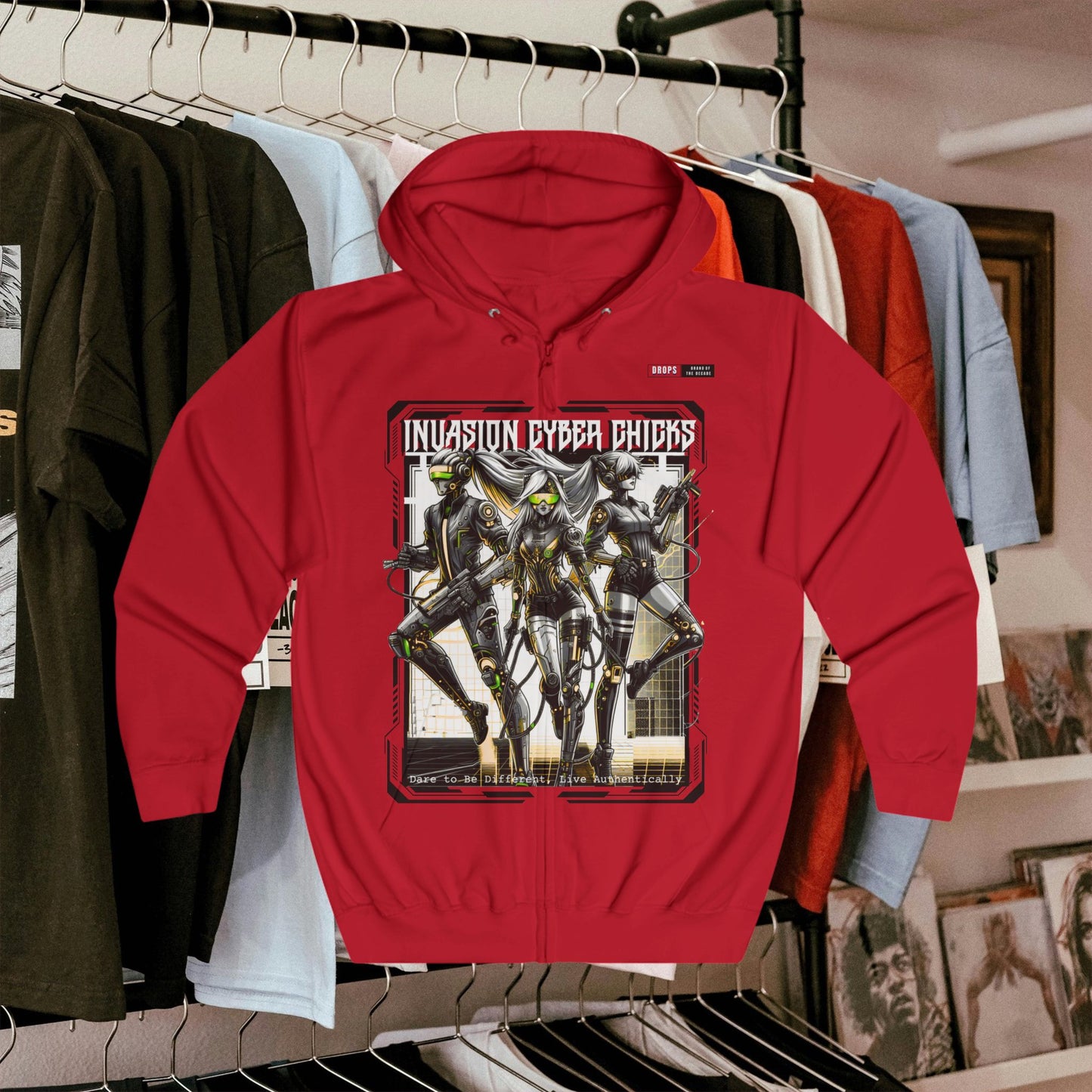 Unisex Full Zip Hoodie_ Series N8+ USFZH PT2WW002_ SHD 001_ 25 Sep 2025_ Limied Edition Cool Weather Streetwear by WesternWaves:
