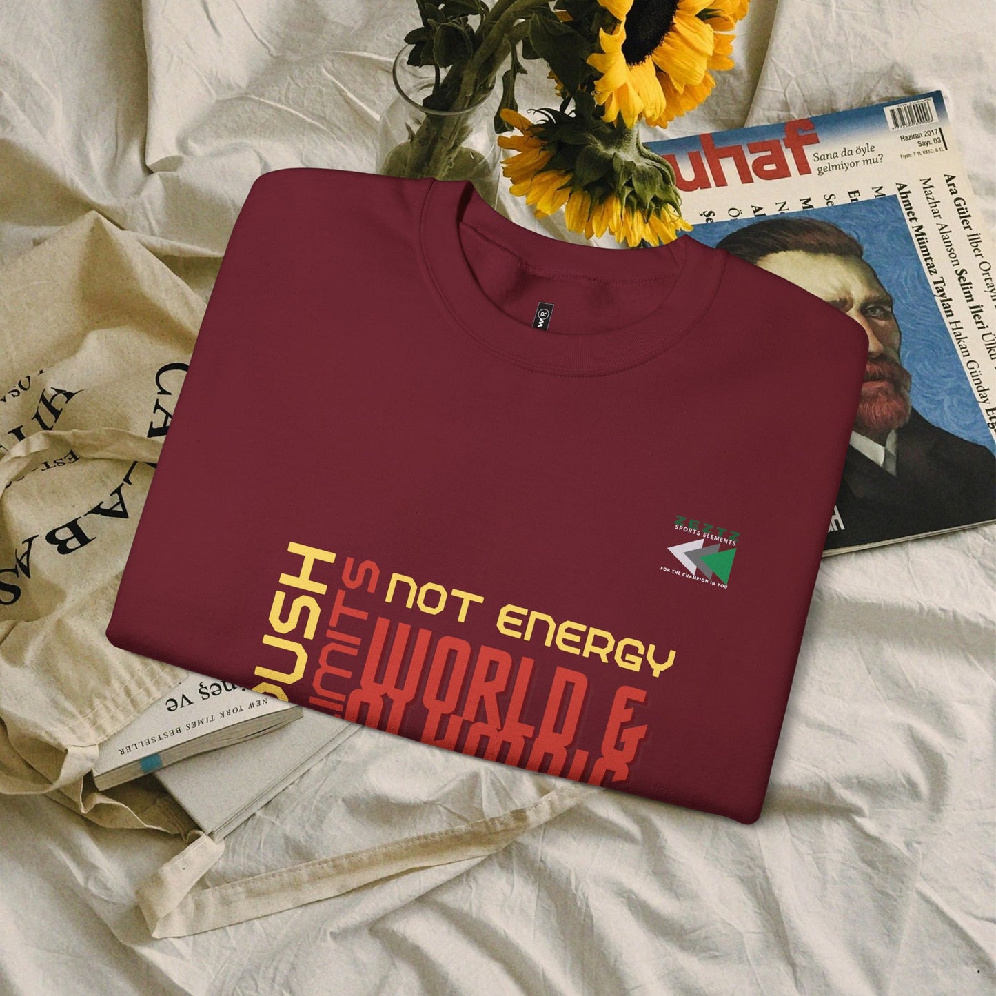 Unisex Heavy Blend™ Crewneck Sweatshirt_ N2 Sports Series UHBCSS PT2WW006_ Limited Edition ‘Zeztz’ Brand Sports Elements by WesternWaves:
