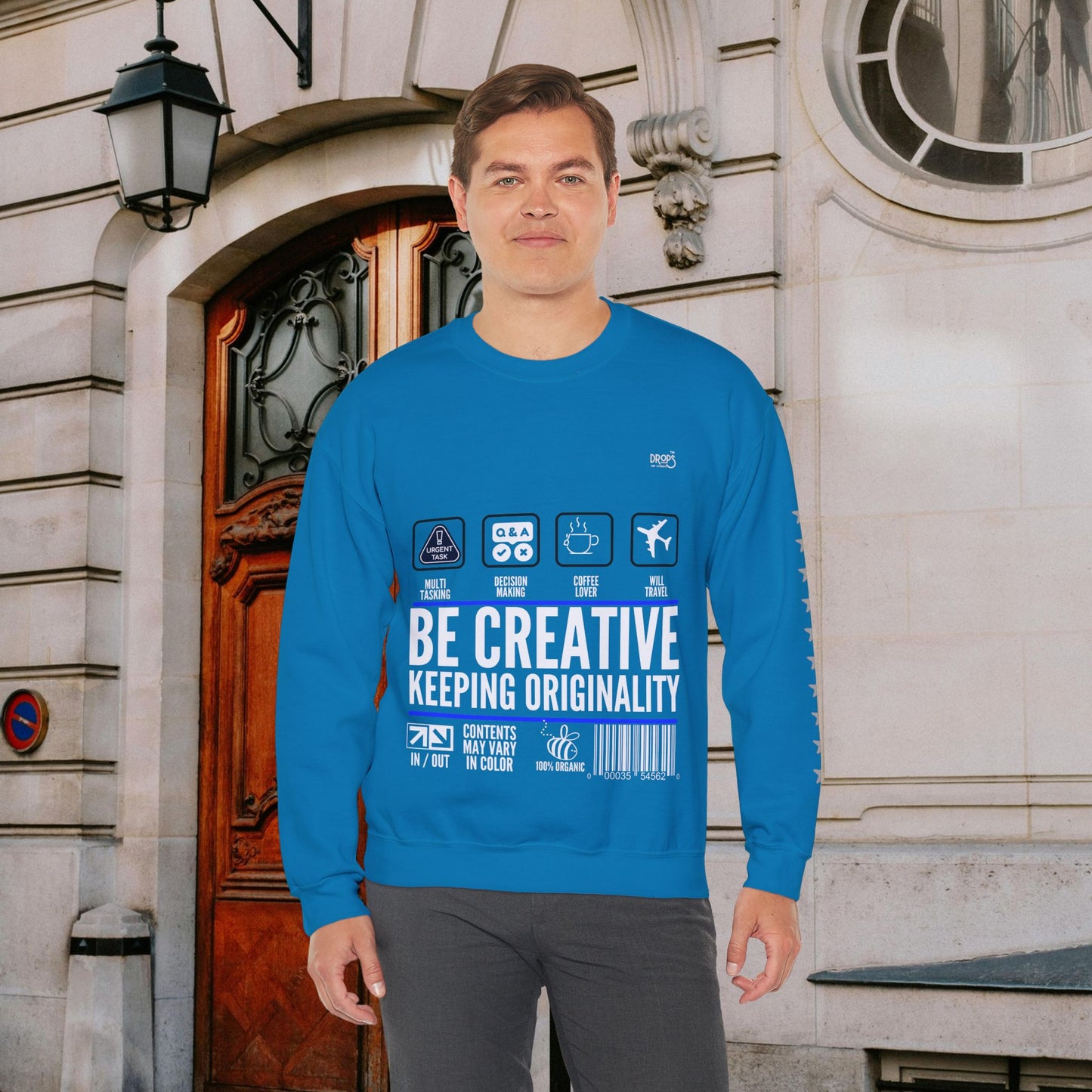 Unisex Heavy Blend™ Crewneck Sweatshirt_ N2 Sports Series UHBCSS PT2WW004_ Limited Edition 'DROPS' Brand Sweatshirt by WesternWaves: