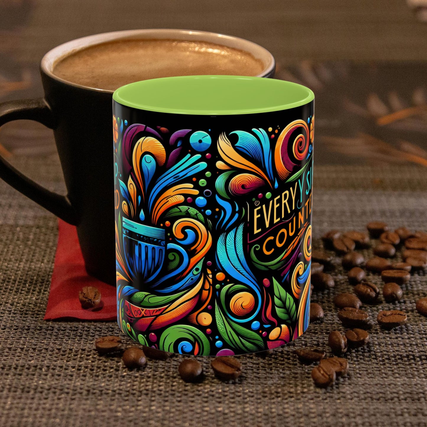 Accent Coffee Mug 11_ N3* Series ACM11OZ PT2WW022_ Limited Edition Perfect Blend of Style by WesternWaves: