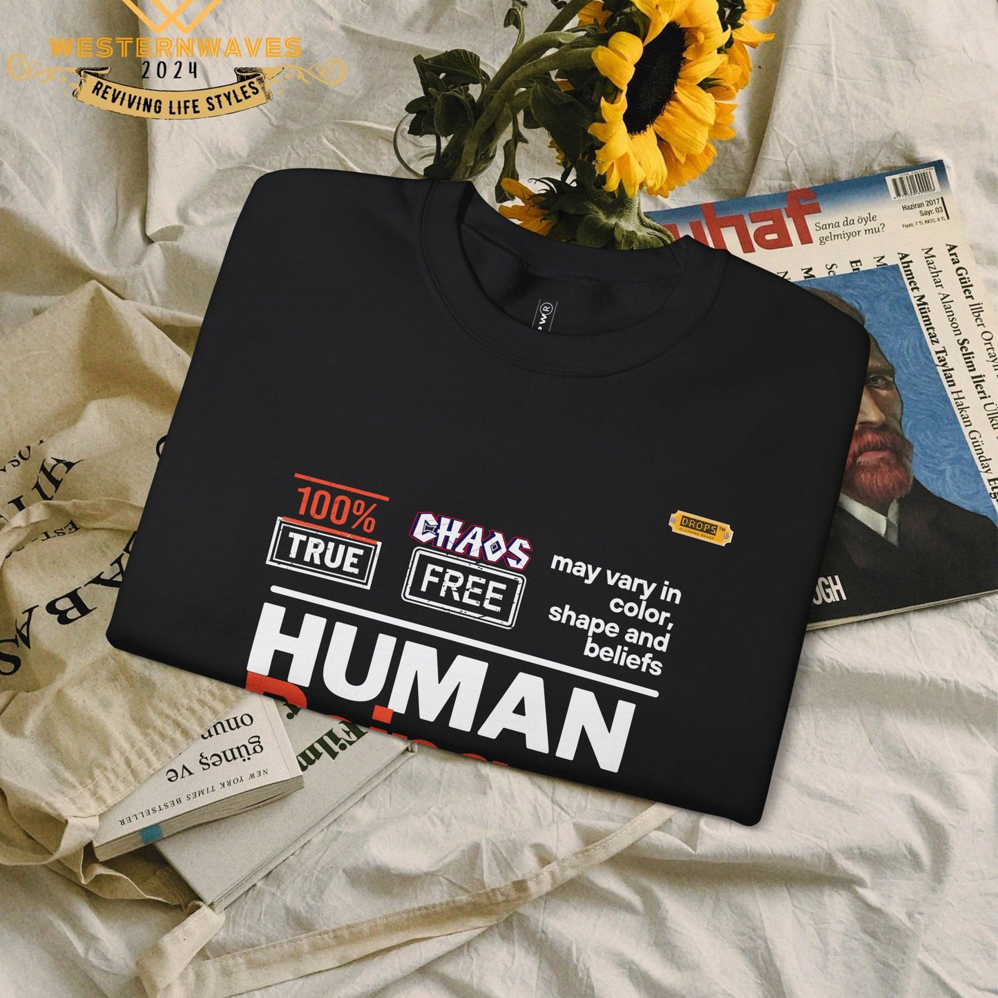 Unisex Heavy Blend™ Crewneck Sweatshirt_ N2 Series UHBCSS PT2WW019_ Limited Edition Pure Luxury By WesternWaves: