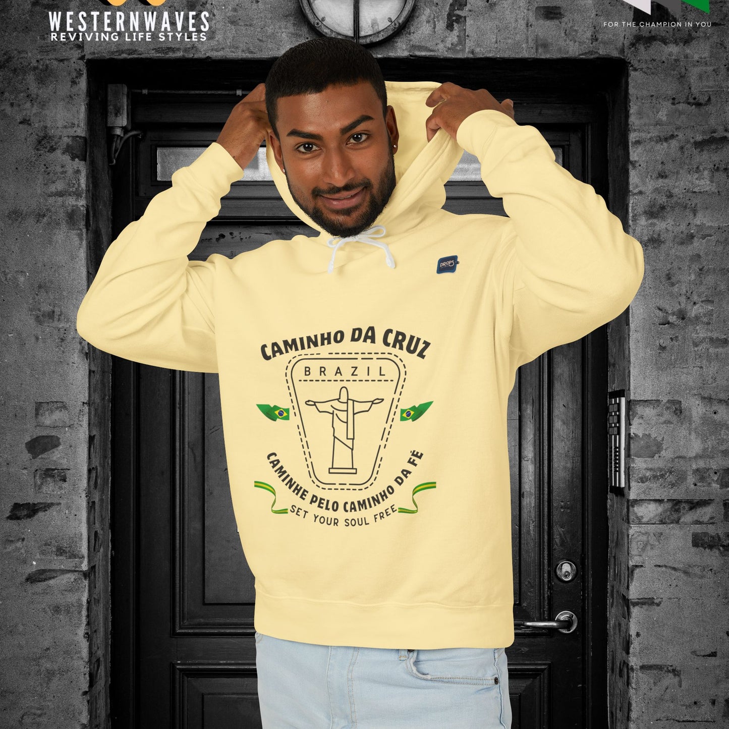Unisex Lightweight Hooded Sweatshirt – N2+ Series USLWHSS PT2WW024_ Limited Edition Crafted Comfort by WesternWaves: