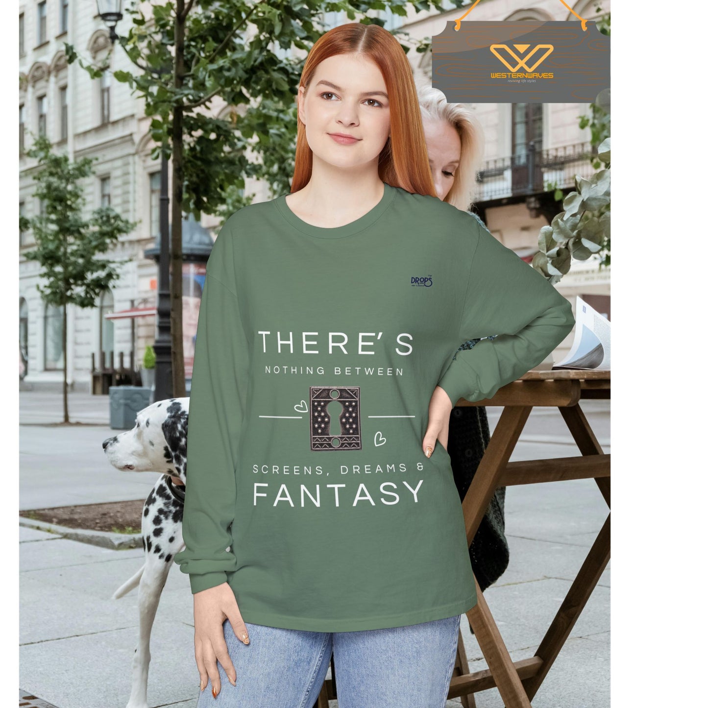 Unisex Long Sleeve T-Shirt_ N7+ Series USLSTSHIRT PT2WW001_ Limited Edition Trendy Vibes by WesternWaves: