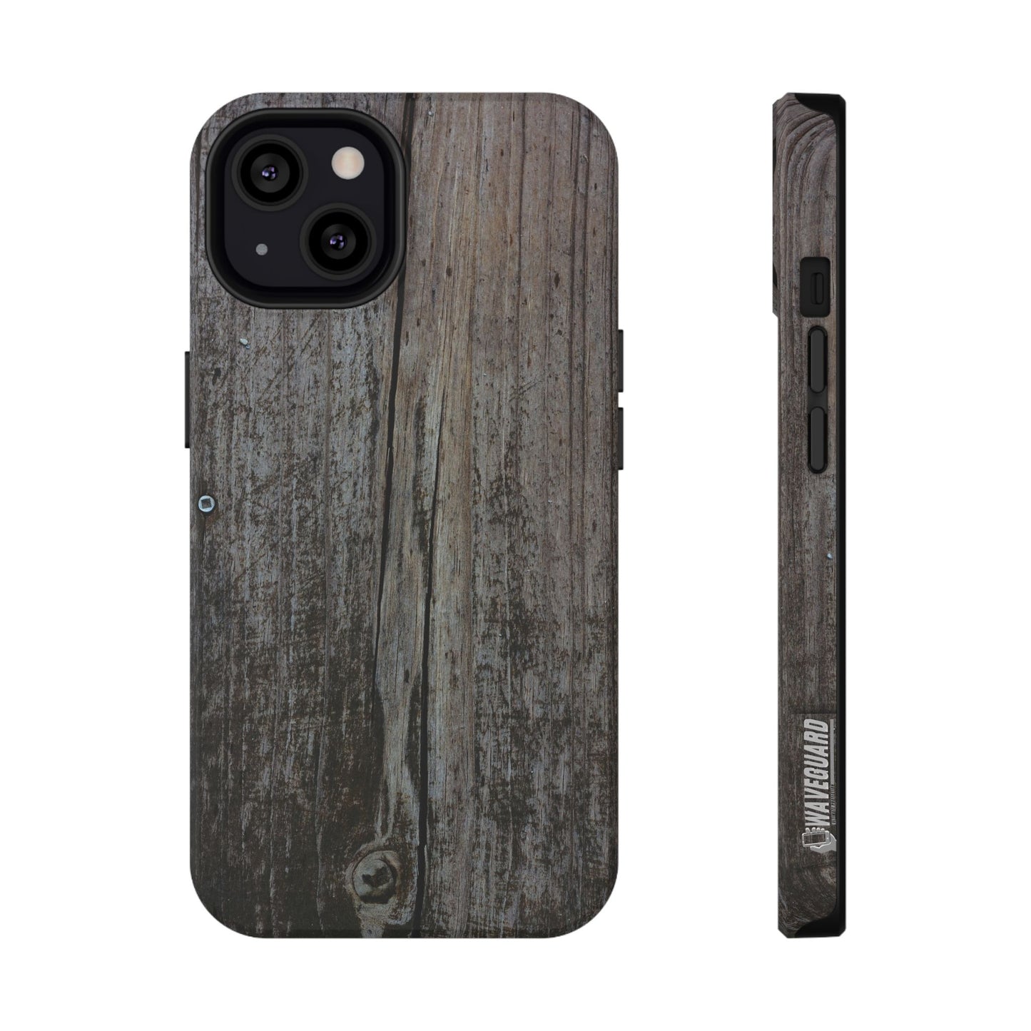 Impact-Resistant Tough Cases_ iPhone Case_ Series N8+ TCPCASE PT2WW006_ Limited Edition Wooden Grain Phone Case for iPhones by WesternWaves: