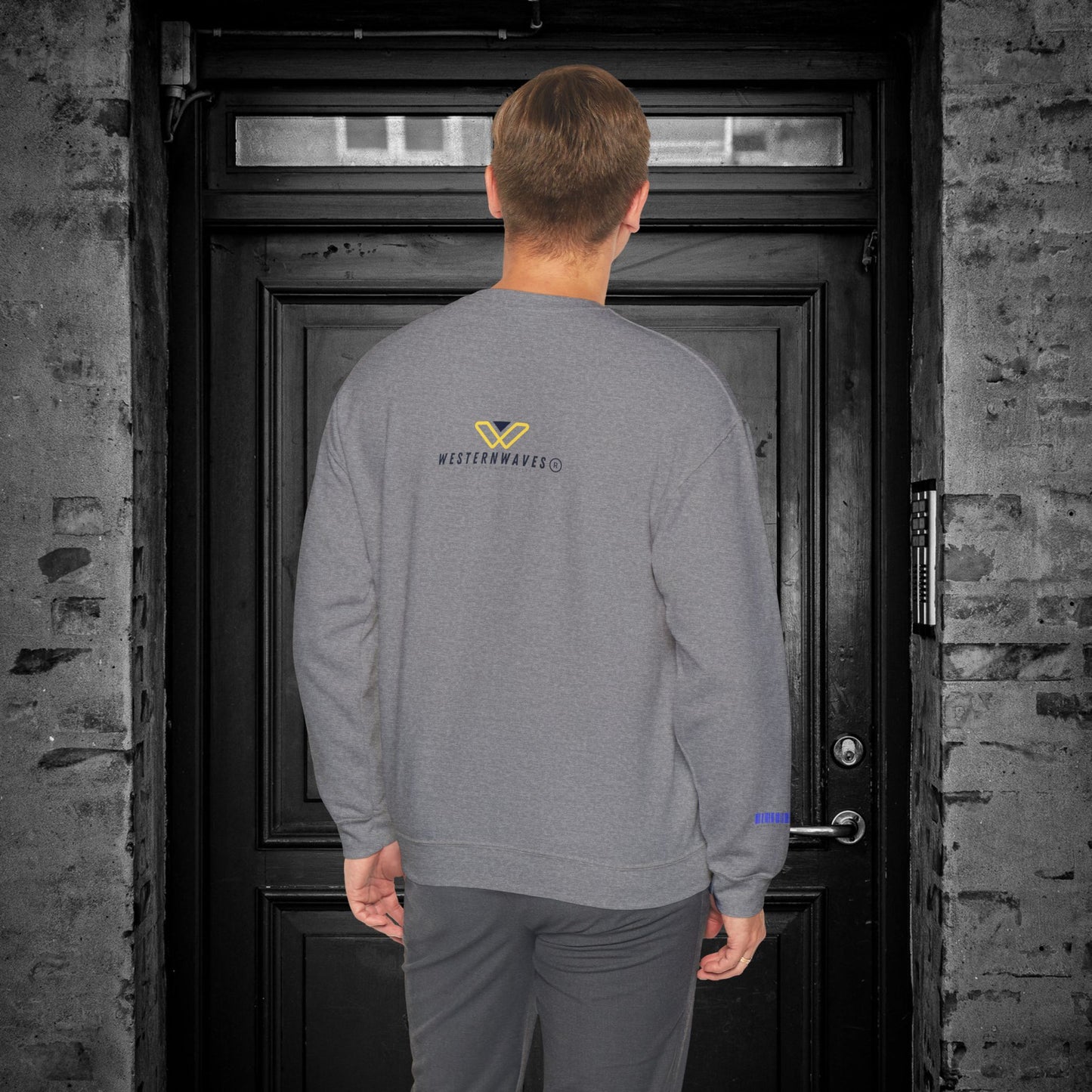 Unisex Heavy Blend™ Crewneck Sweatshirt_ N2+ Series UHBCSS PT2WW027_ Limited Edition Pure Luxury By WesternWaves: