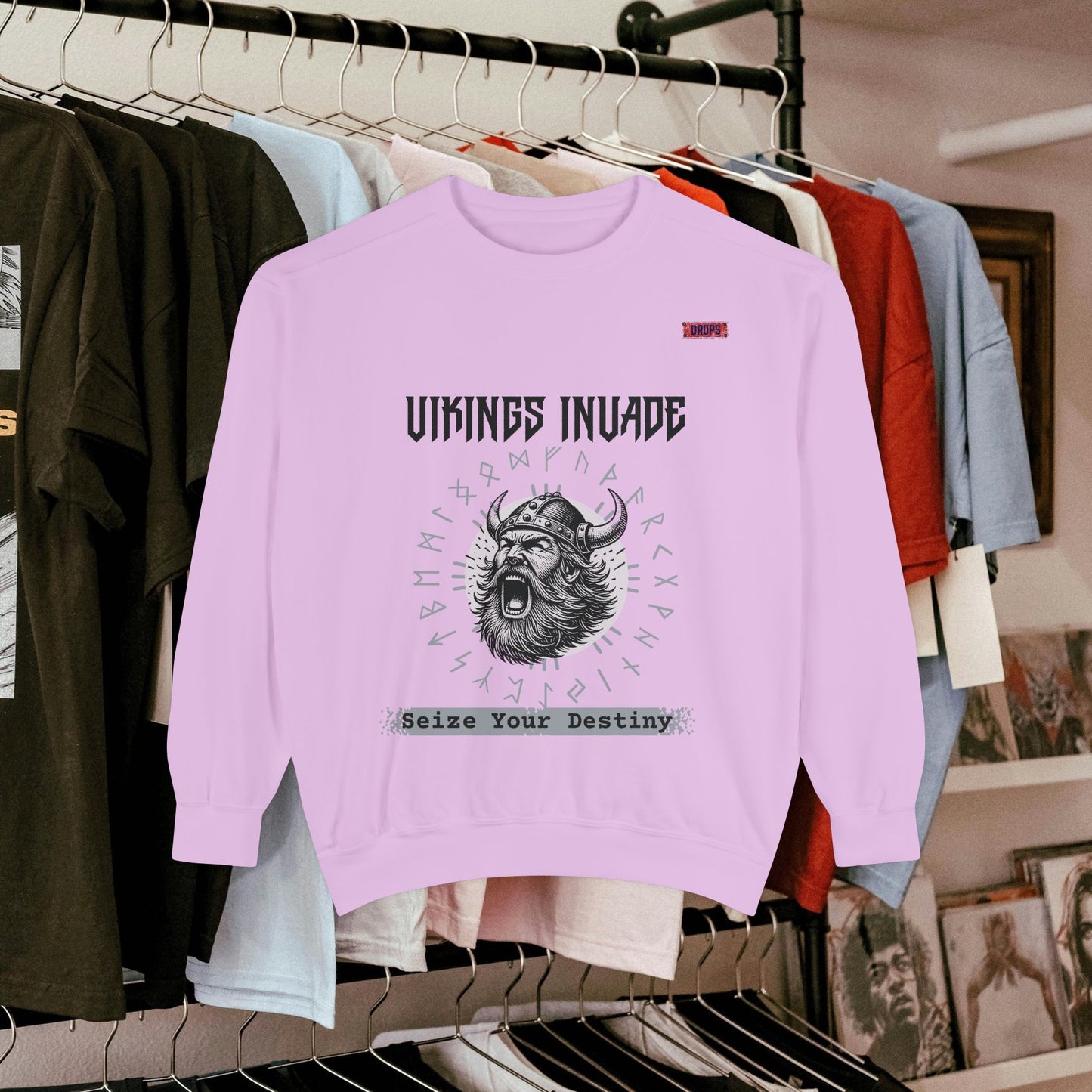 Unisex Garment-dyed Sweatshirt_ Series UWD 063_ Limited Edition Cozy Apparel for Adventurers by WesternWaves: