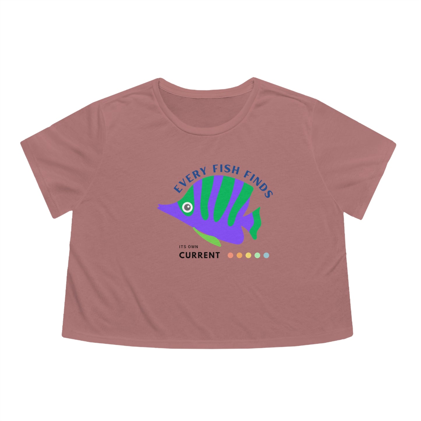 Women's Flowy Cropped Tee_ N+ Series WFCT PT2WW001_ Chic Comfort Tee by Bella + Canvas_ Limited Edition by WesternWaves: