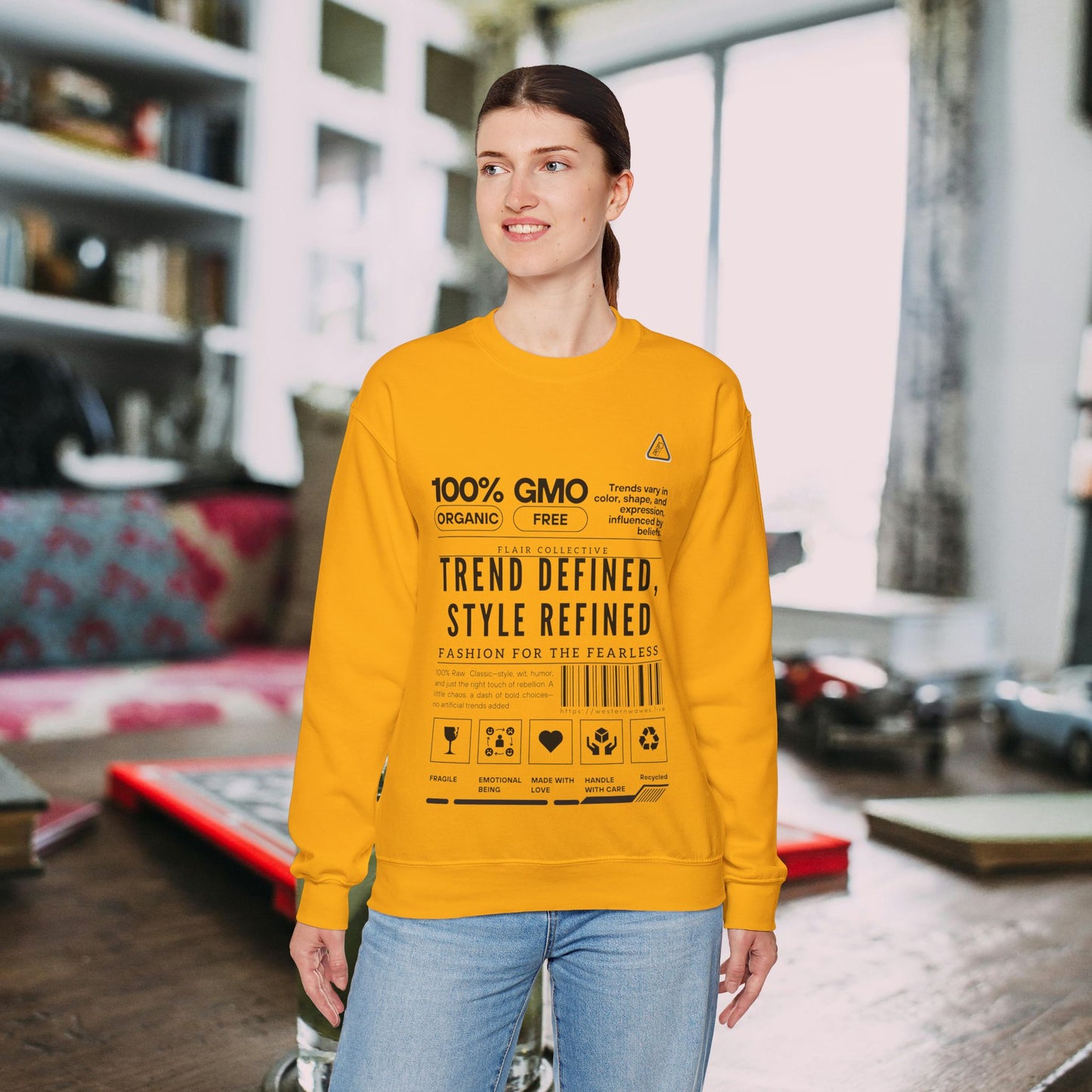 Unisex Heavy Blend™ Crewneck Sweatshirt_ N2 Series SPW UHBCSS PT2WW003_ Limited Edition 'DROPS' Brand Raw Classics by WesternWaves: