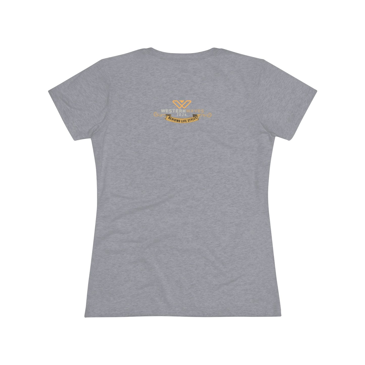 Women's Triblend Tee_ N3+ Series WTBT PT2WV002_ Limited Edition Designer Tee by SPW of WesternWaves
