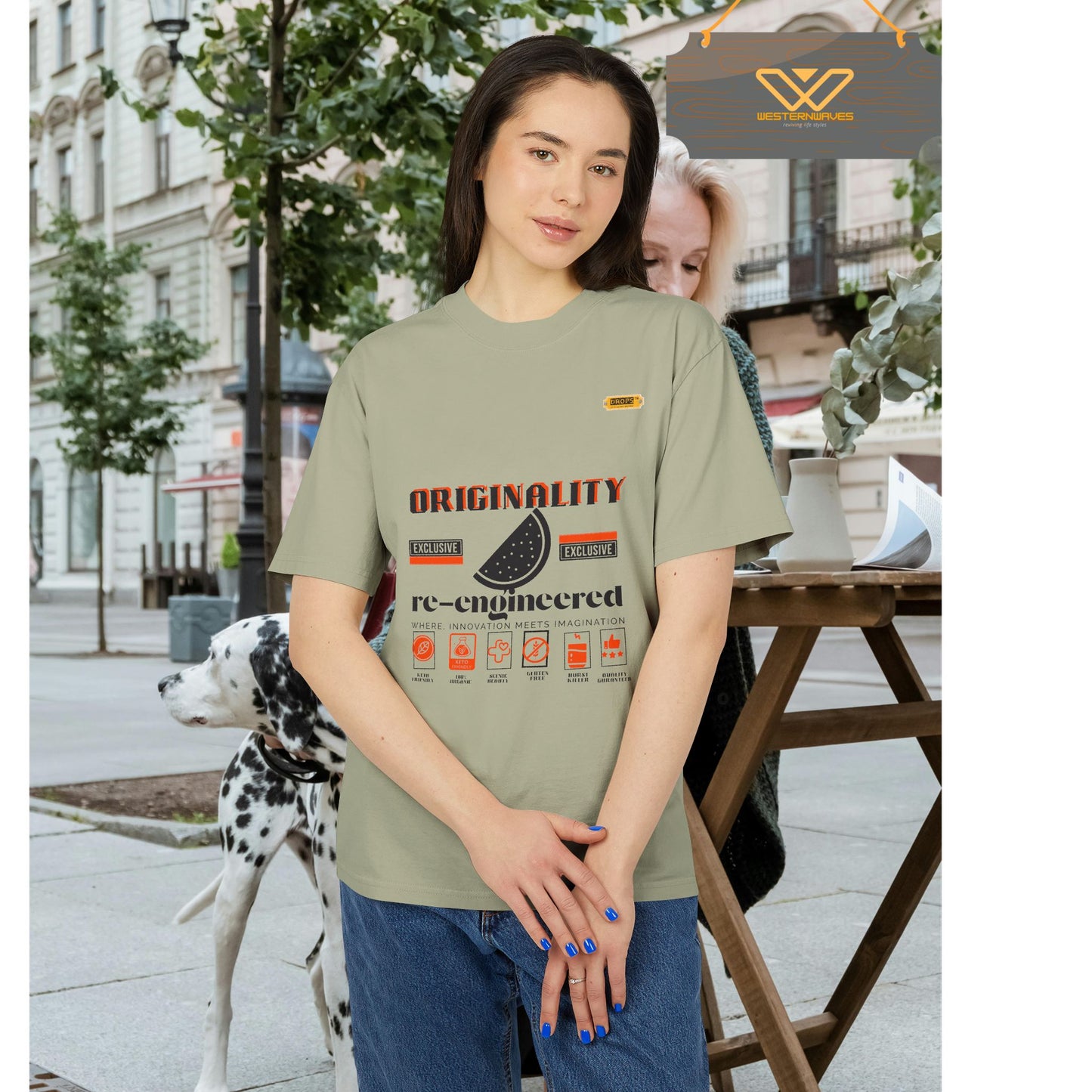 Unisex Heavy Faded Tee_ N7* Series USHFTEE PT2WW015_ Limited Edition Heavy Faded Tee by WesternWaves: