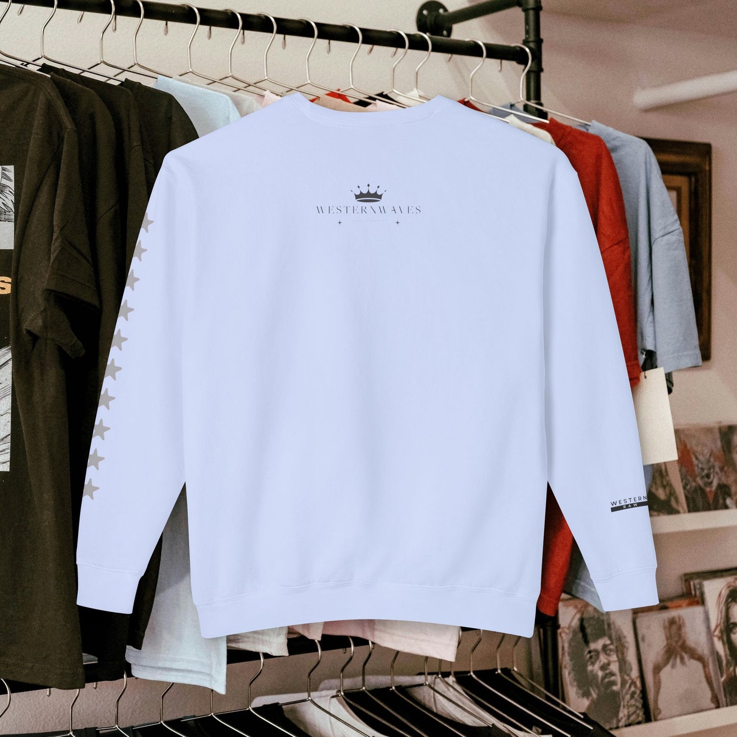 Unisex Lightweight Sweatshirt_ N7+ Series USLWSS PT2WW001_ Limited Edition by WesternWaves: