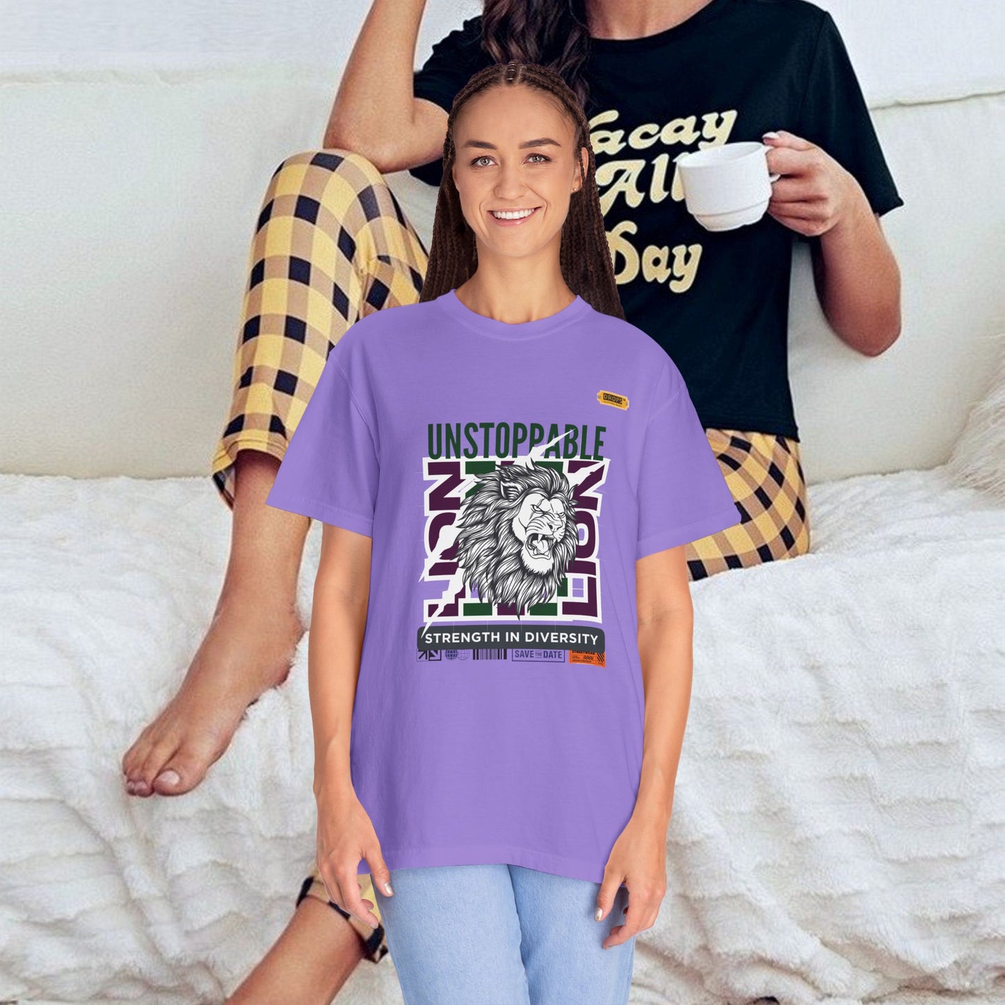 Unisex Garment-Dyed T-Shirt_ 26 June 2025_ Limited Edition Strength in Diversity by WesternWaves: