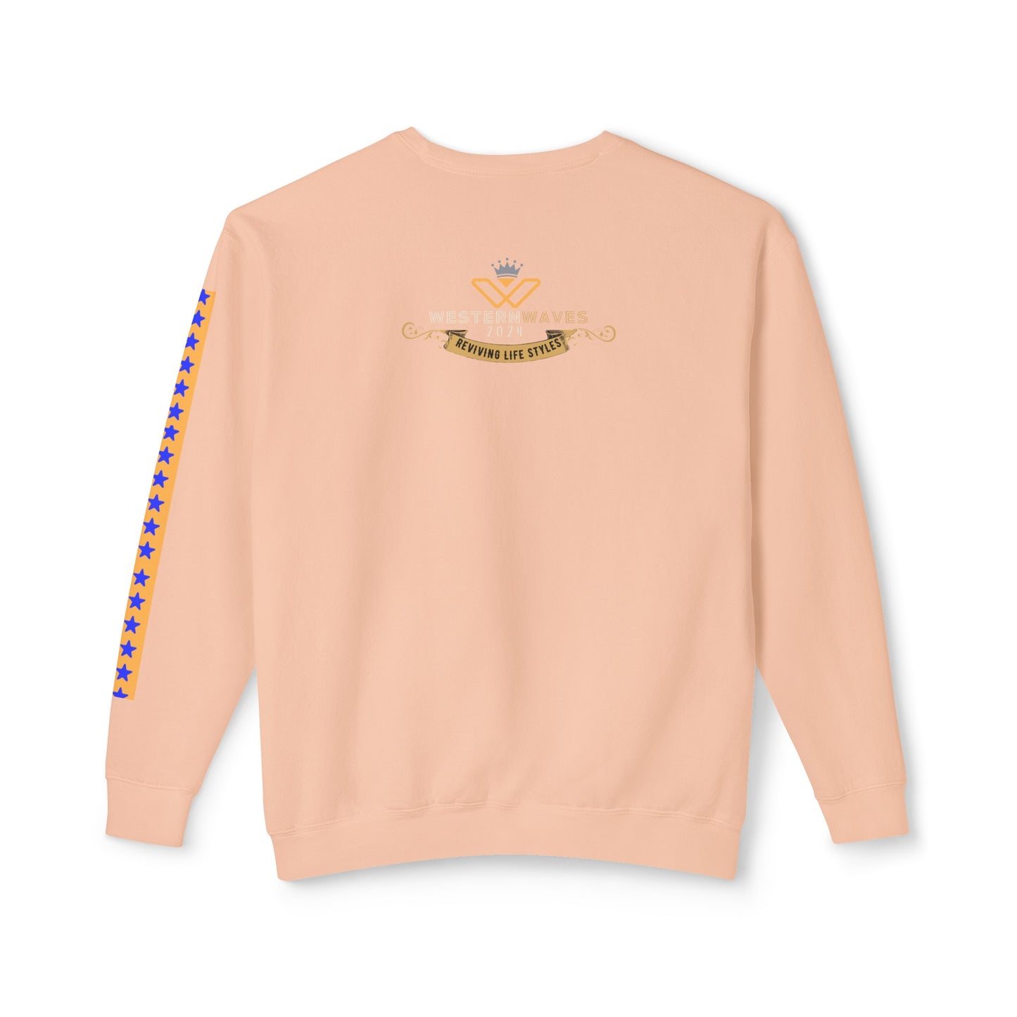 Unisex Lightweight Crewneck Sweatshirt_ N2+ Series ULWCSS PT2WW003_ Limited Edition Unparalleled Quality by WesternWaves: