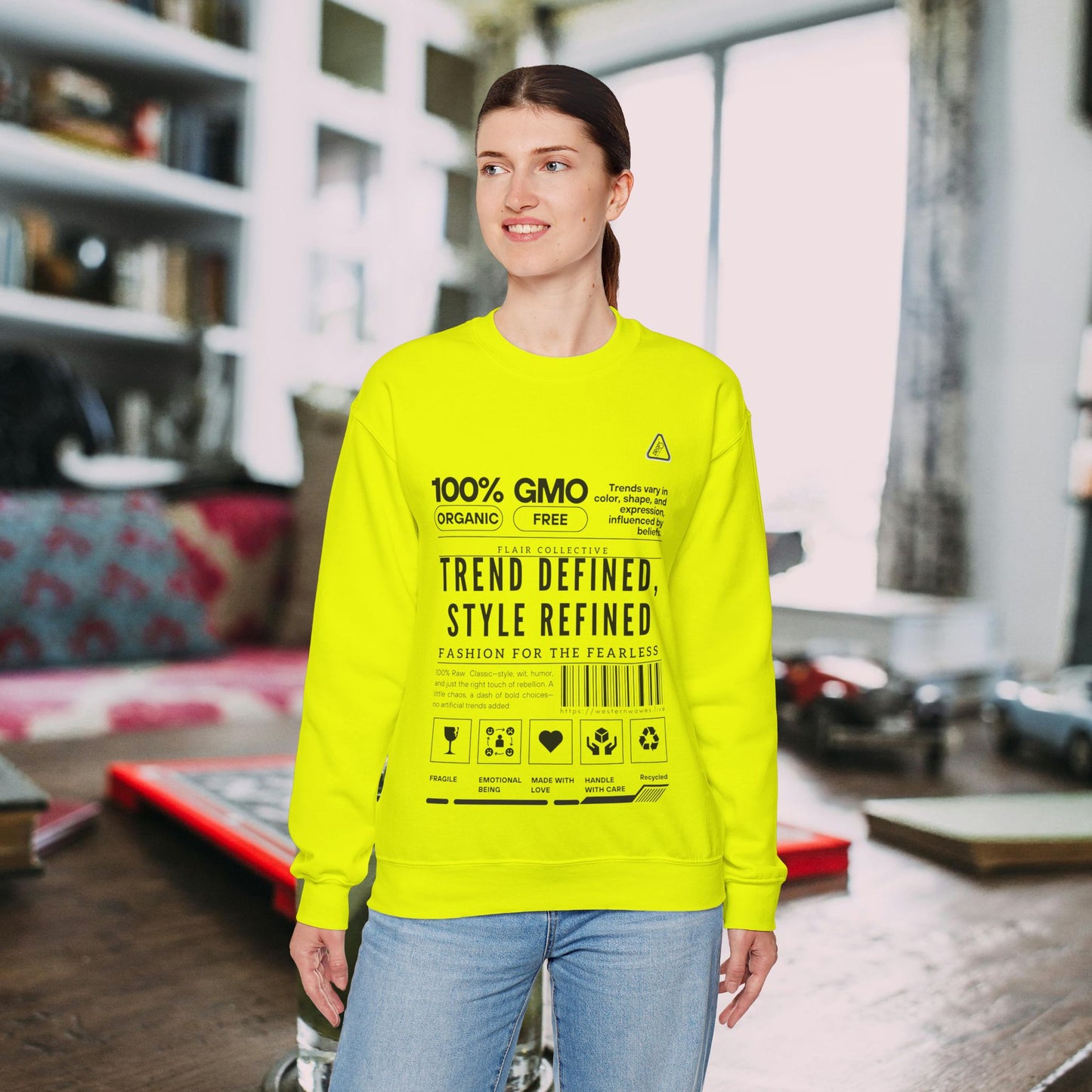 Unisex Heavy Blend™ Crewneck Sweatshirt_ N2 Series SPW UHBCSS PT2WW003_ Limited Edition 'DROPS' Brand Raw Classics by WesternWaves: