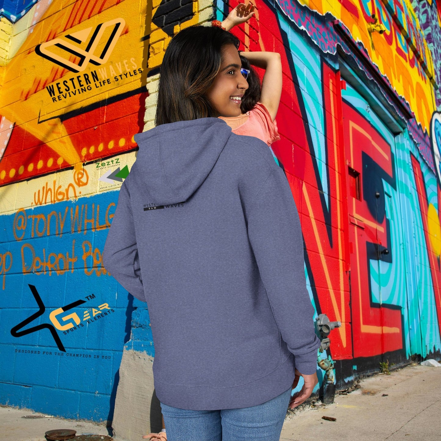 Unisex French Terry hoodie_ N8* Series USFTH PT2WW001_ Limited Edition Everyday Comfort by WesternWaves: