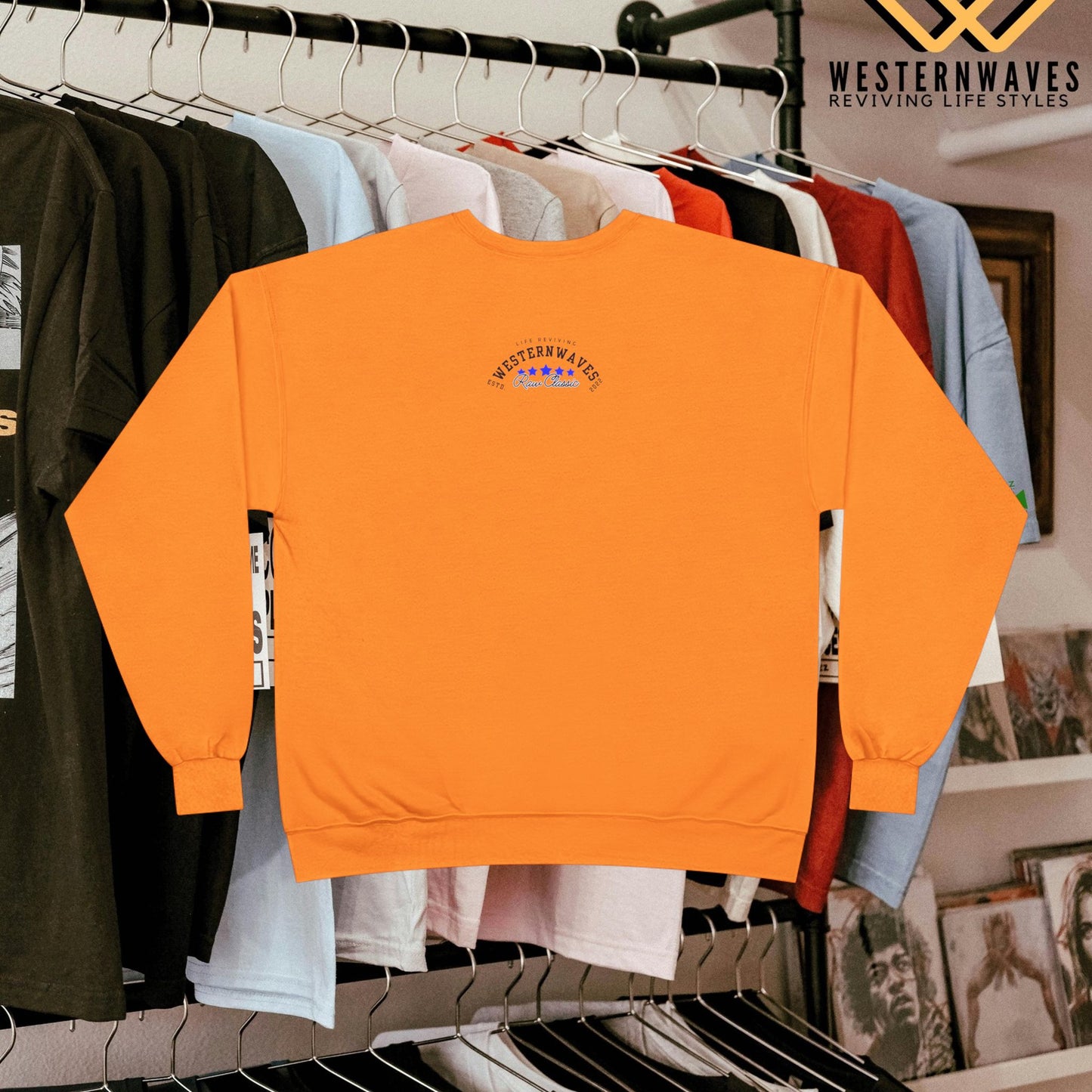 Unisex EcoSmart® Crewneck Sweatshirt_ N3 Series USESCNSS PT2WW001_ Limited Edition Perfect Blend of Comfort, Style, & Sustainability by WesternWaves: