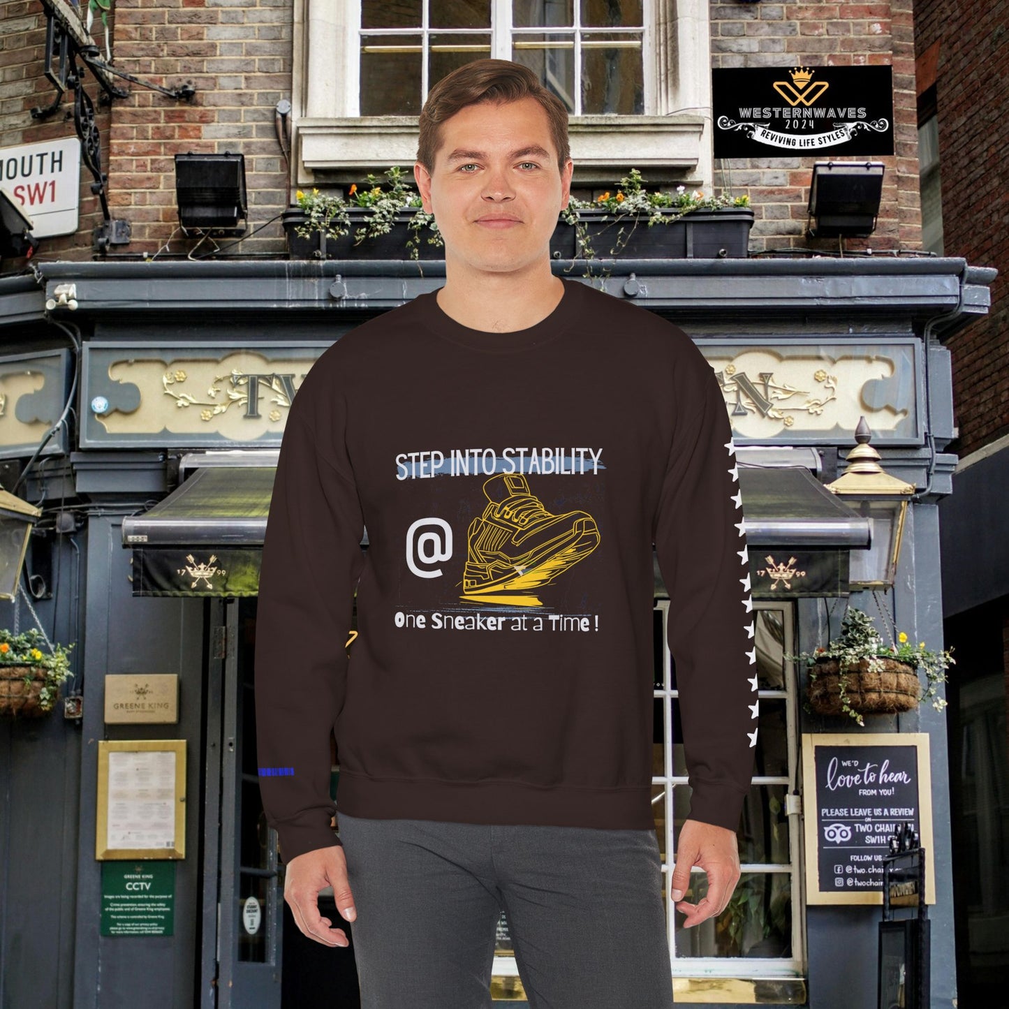 Unisex Heavy Blend™ Crewneck Sweatshirt_ N3+ Series UHBCSS PT2WW033_ Limited Edition Pure Luxury By WesternWaves: