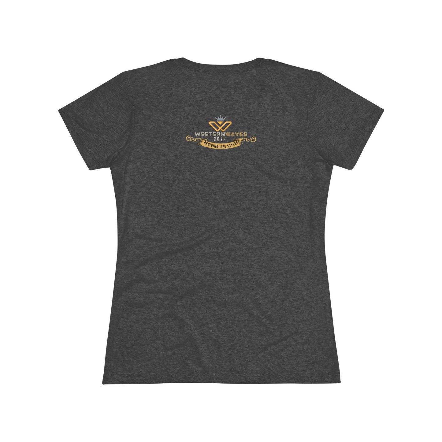 Women's Triblend Tee_ N3+ Series WTBT PT2WV002_ Limited Edition Designer Tee by SPW of WesternWaves
