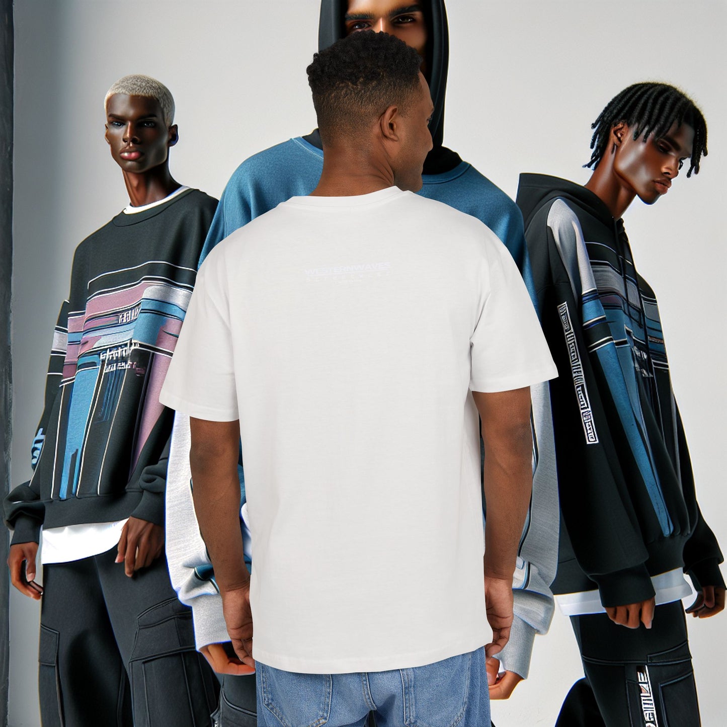 Unisex Heavy Oversize Tee_ N8+ Series USHOSTEE_ PT2WW002_ Limited Edition Urban Fashion Tee by WesternWaves: