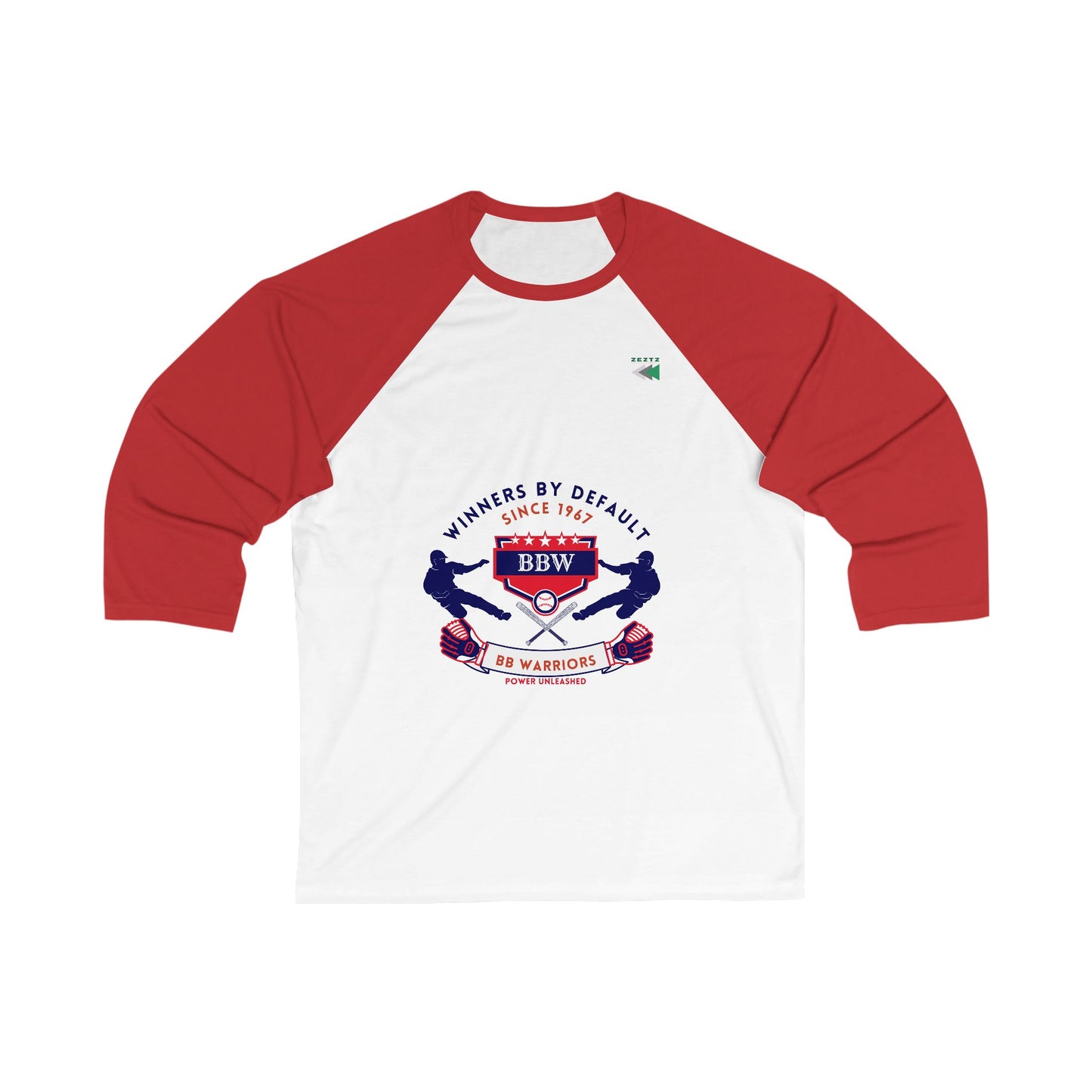 Unisex 3/4 Sleeve Baseball Tee_ N7* Series US3/4SBBTEE PT2WW001_ Limited Edition Baseball Tee by WesternWaves: