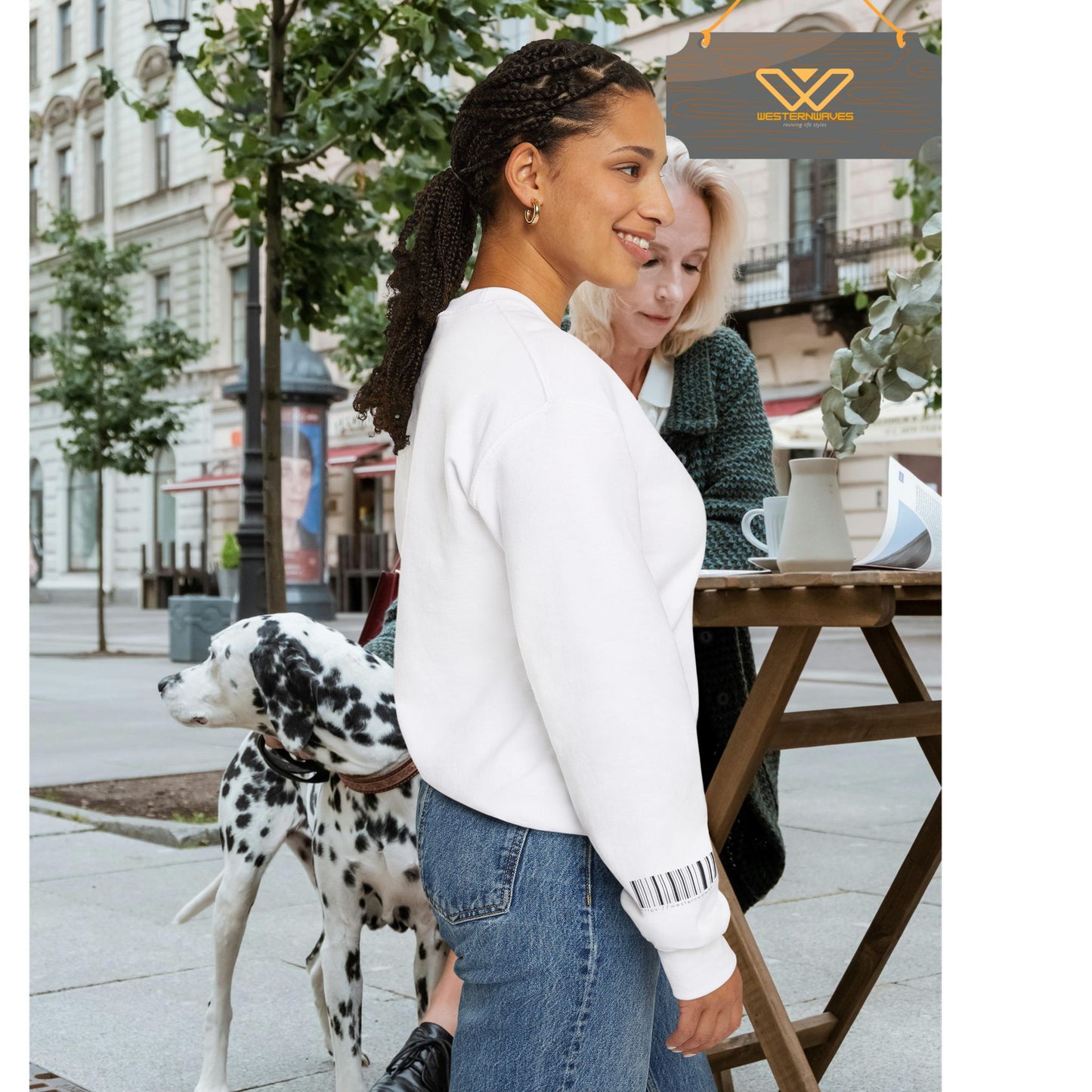 Unisex Heavy Blend™ Crewneck Sweatshirt_ N2+ Series UHBCSS PT2WW003_ Limited Edition Pure Luxury by WesternWaves: