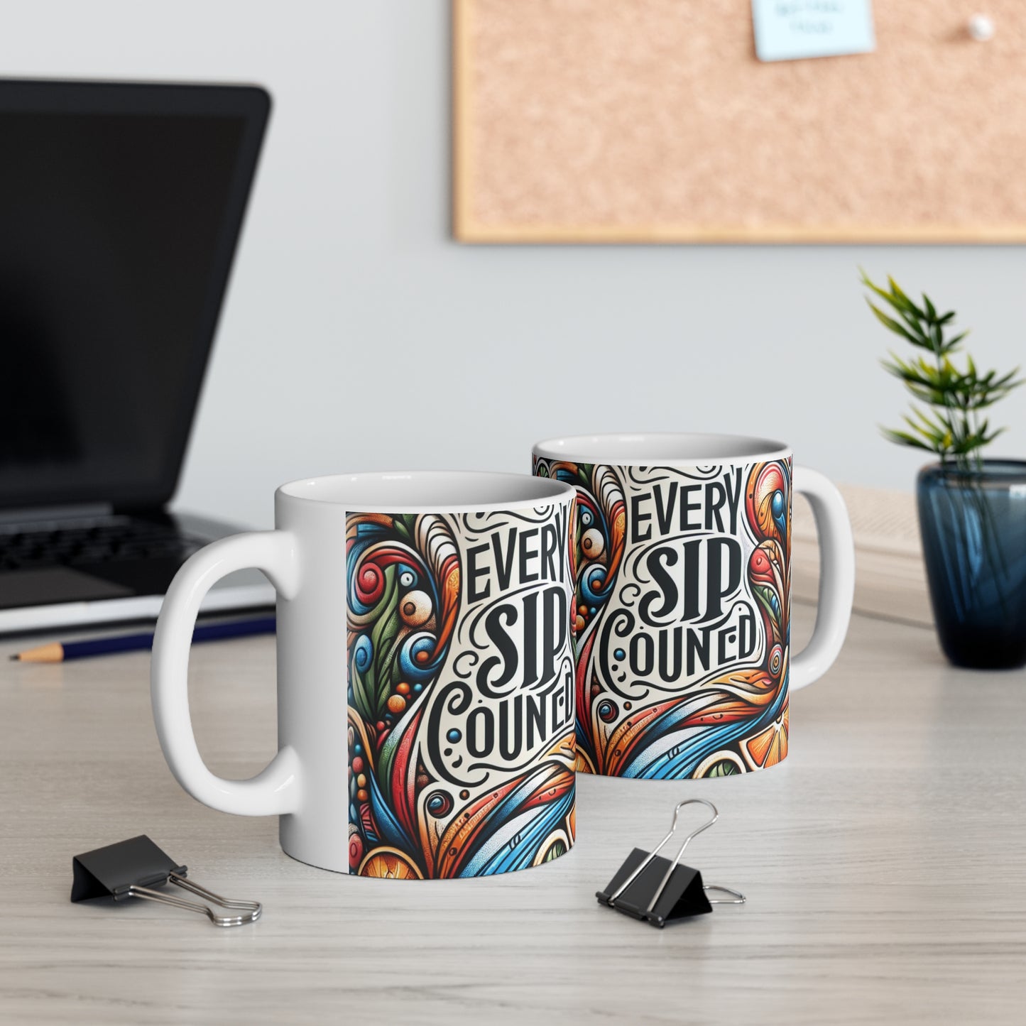 Ceramic Coffee Mug 11oz & 15oz_ N8* Series CCMUGS PT2WW001_ Limited Edition Artistic Tea/Coffee Mug by WesternWaves: