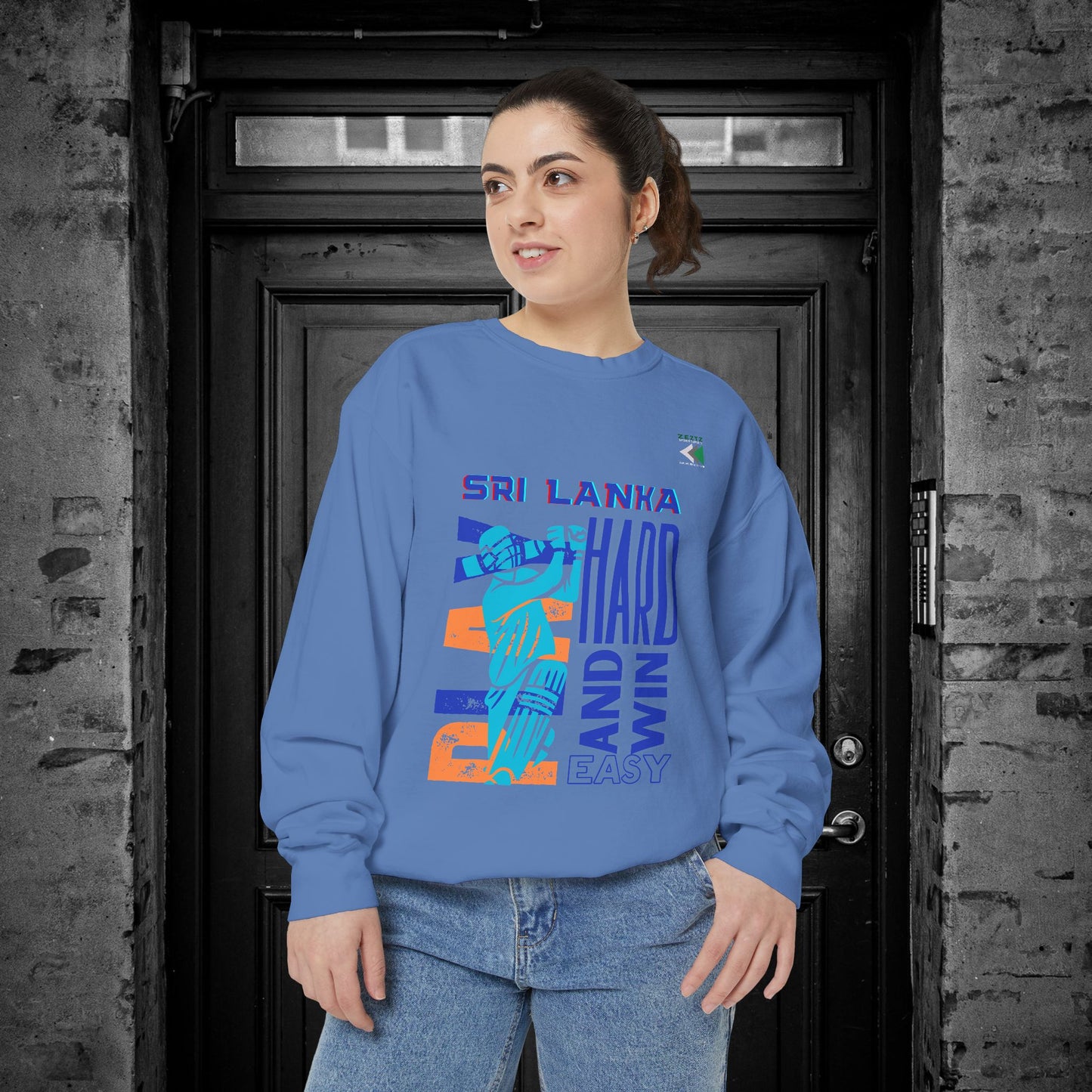 Unisex Garment-Dyed Sweatshirt_ N2 Series USGDSS PT2WW001_ Limited Edition Masterpiece of ‘ZeztZ’ Sports Brand Luxury & Casual Comfort by WesternWaves: