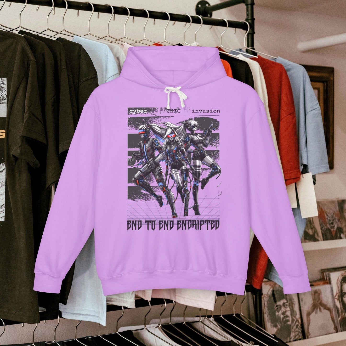Unisex Lightweight Hooded Sweatshirt_ Series UWD 051_ Limited Edition Raw Streetwear by WesternWaves: