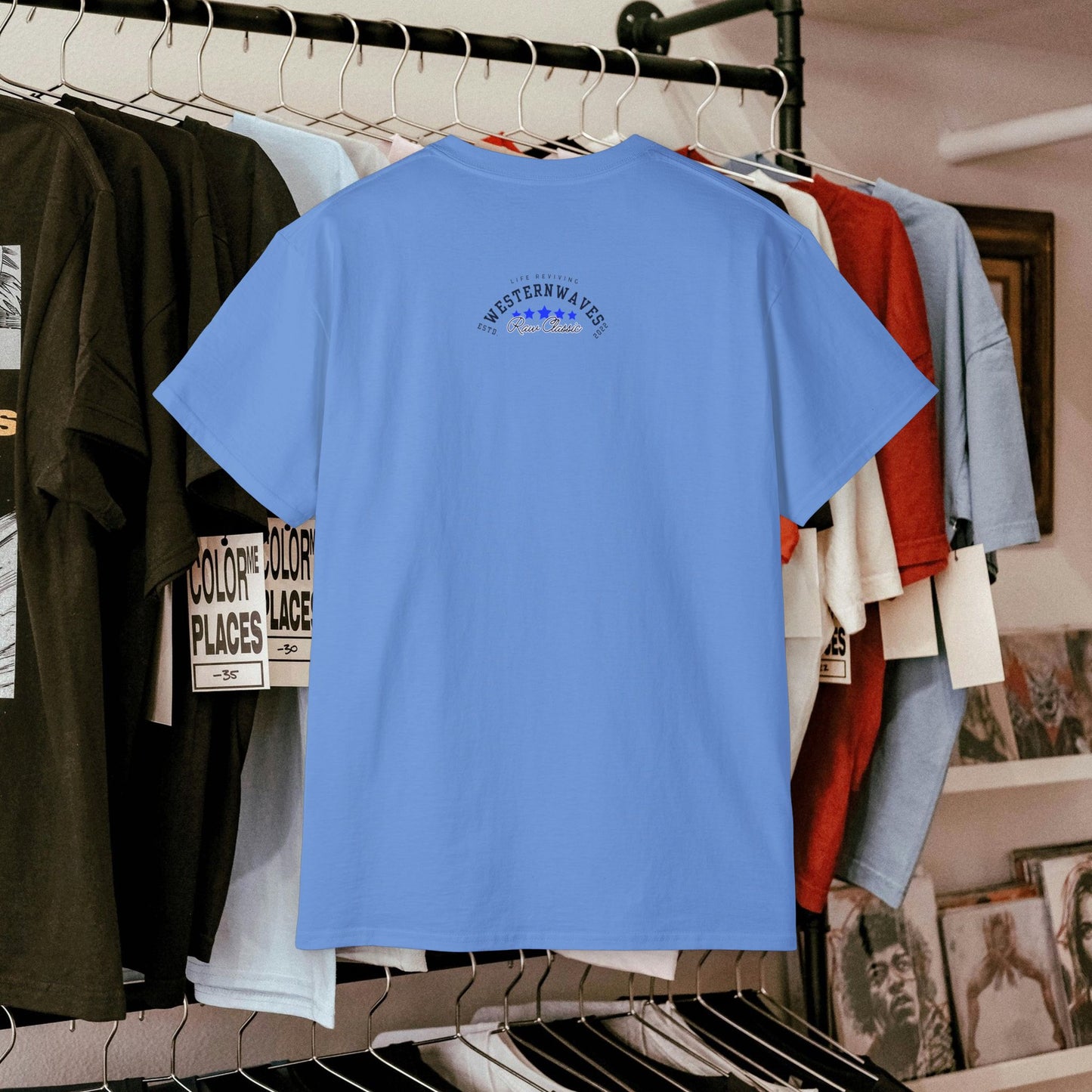 Unisex Ultra Cotton Tee_ Classic Comfort Unleashed_ N2+ Series USUCTEE PT2WW006_ Limited Edition Maximum Comfort & Style by WesternWaves: