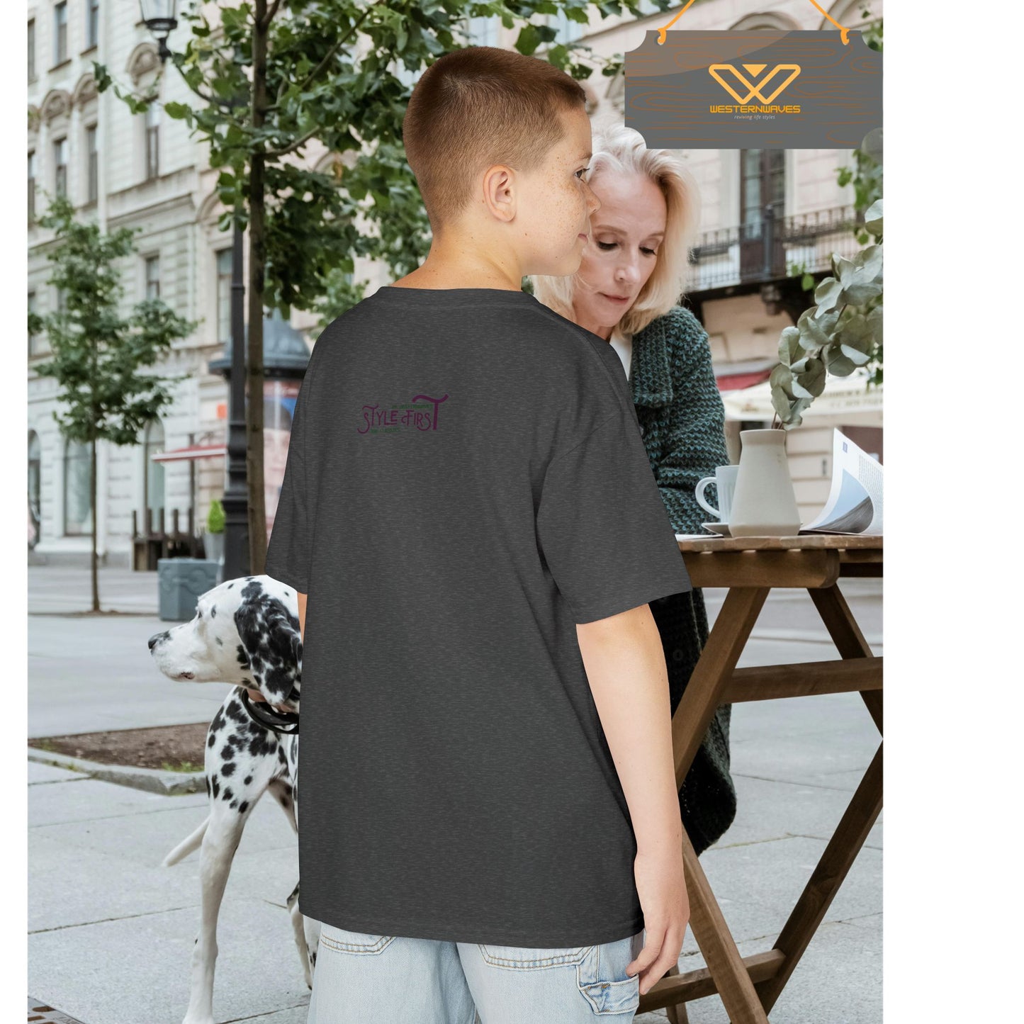 Kids Heavy Cotton™ Tee_ N2+ Series KHCT PT2WW009_ Limited Edition Durable Comfort for Every Adventure by WesternWaves: