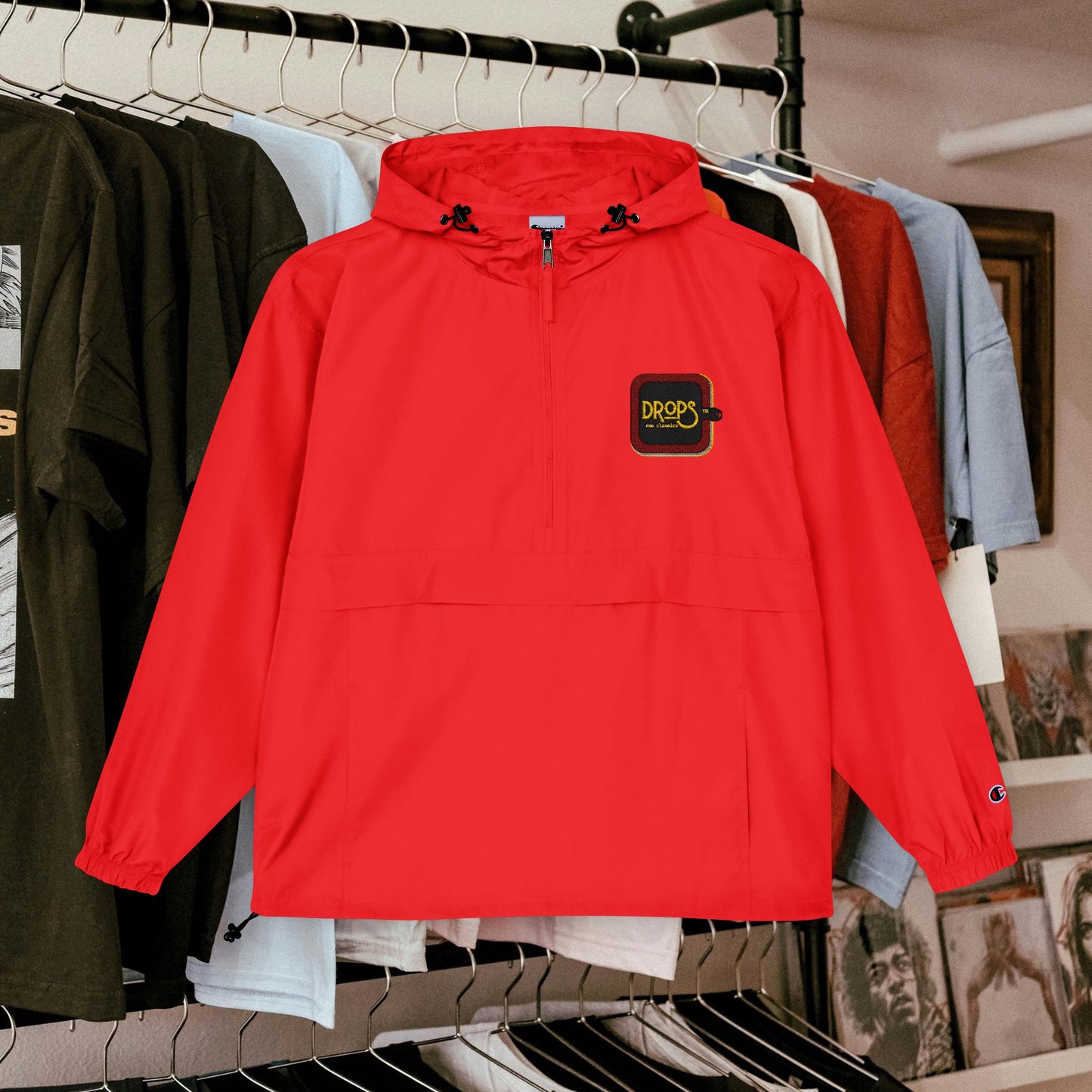 Champion Unisex Packable Anorak Jacket - Bright Orange Outdoor Essential_ N6+ Series CUSPAJKTS PT2WW001_ Limited Edition by WesternWaves: