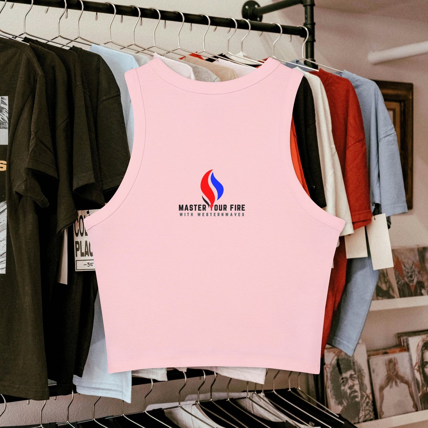 Women's Micro Rib Racer Tank Top_ N2+ Series WMRRT PT2WW008_ Limited Edition Style & Comfort by WesternWaves: